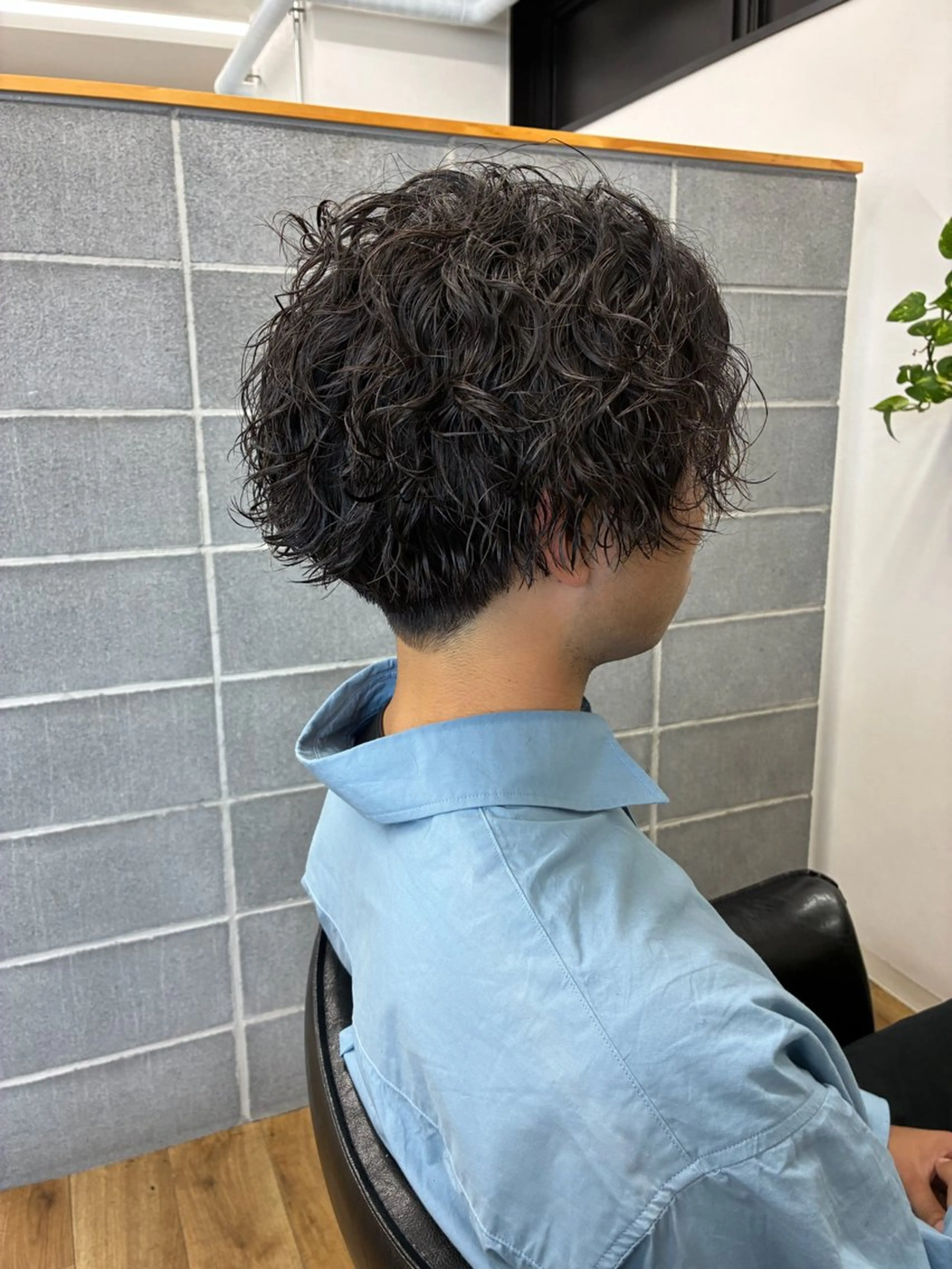 ミディアム カット パーマ メンズ特化/垣見 隼人のヘアスタイル