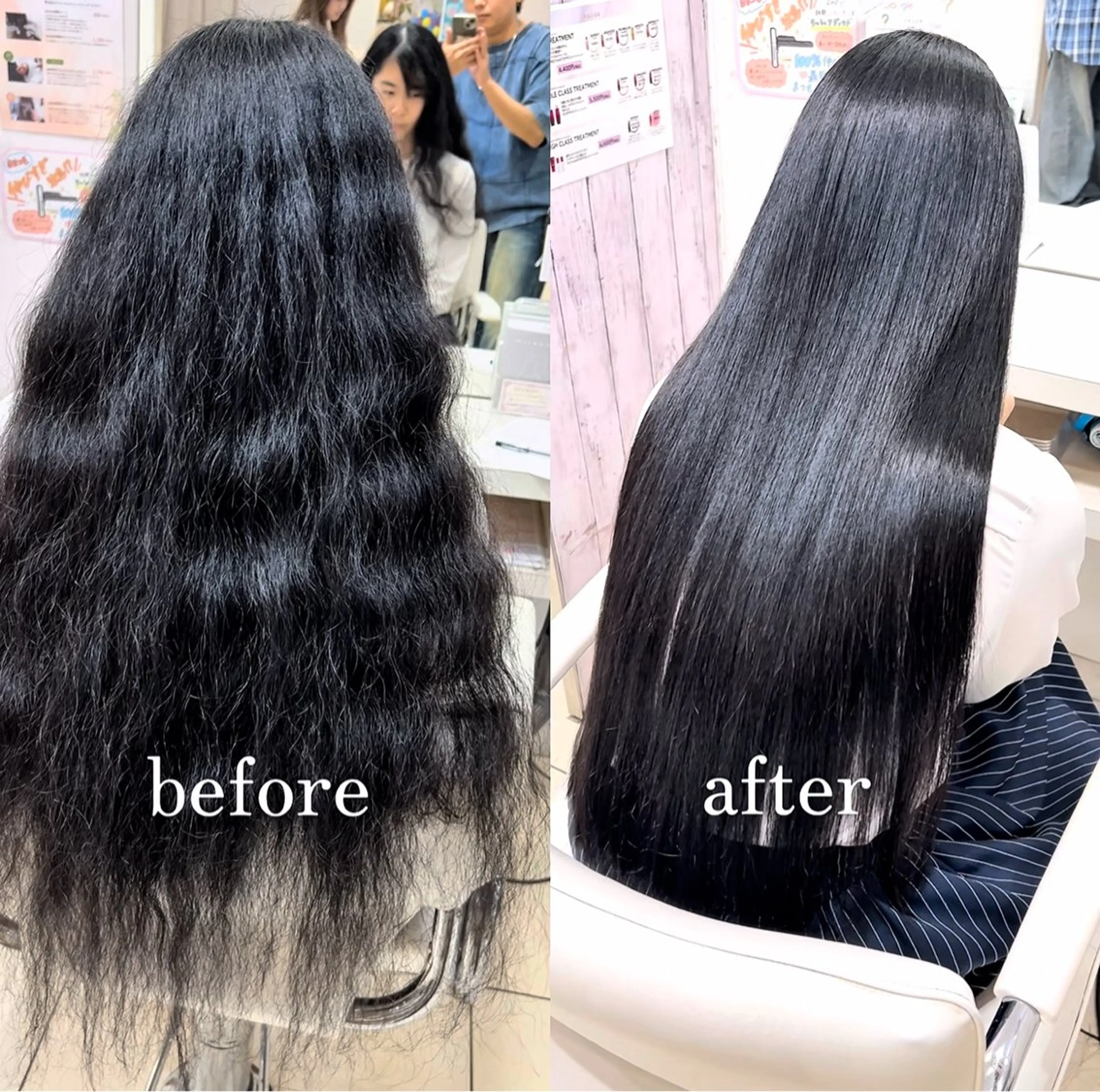 ロング カット ヘアカラー 縮毛矯正 艶髪の神様 瀧田嵐士🇰🇷のヘアスタイル