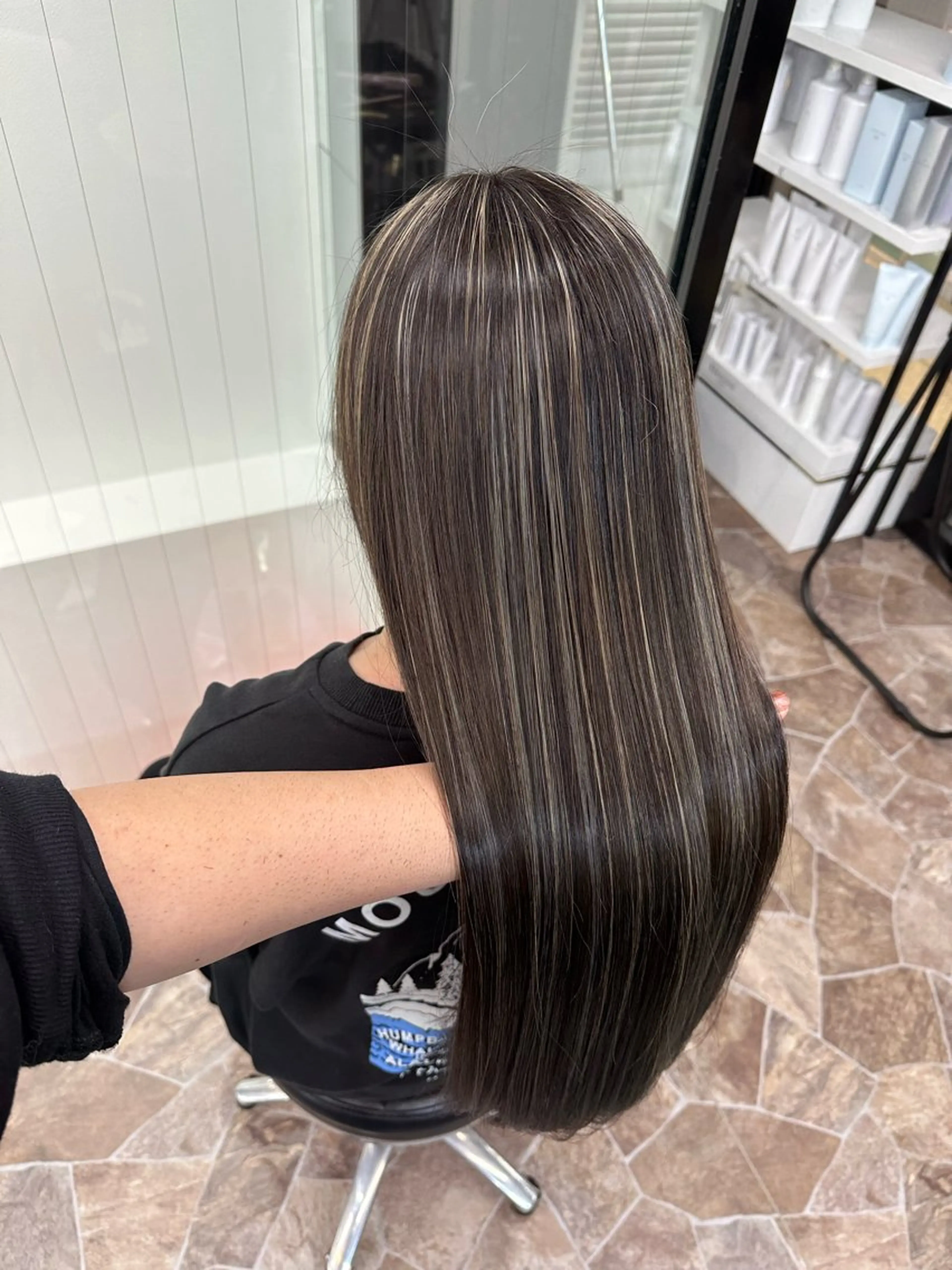 ロング ミストバング ハイライト 髪質改善 ヨシンモリ 韓国風ヘア HAIR SMILE COEURのその他イメージ