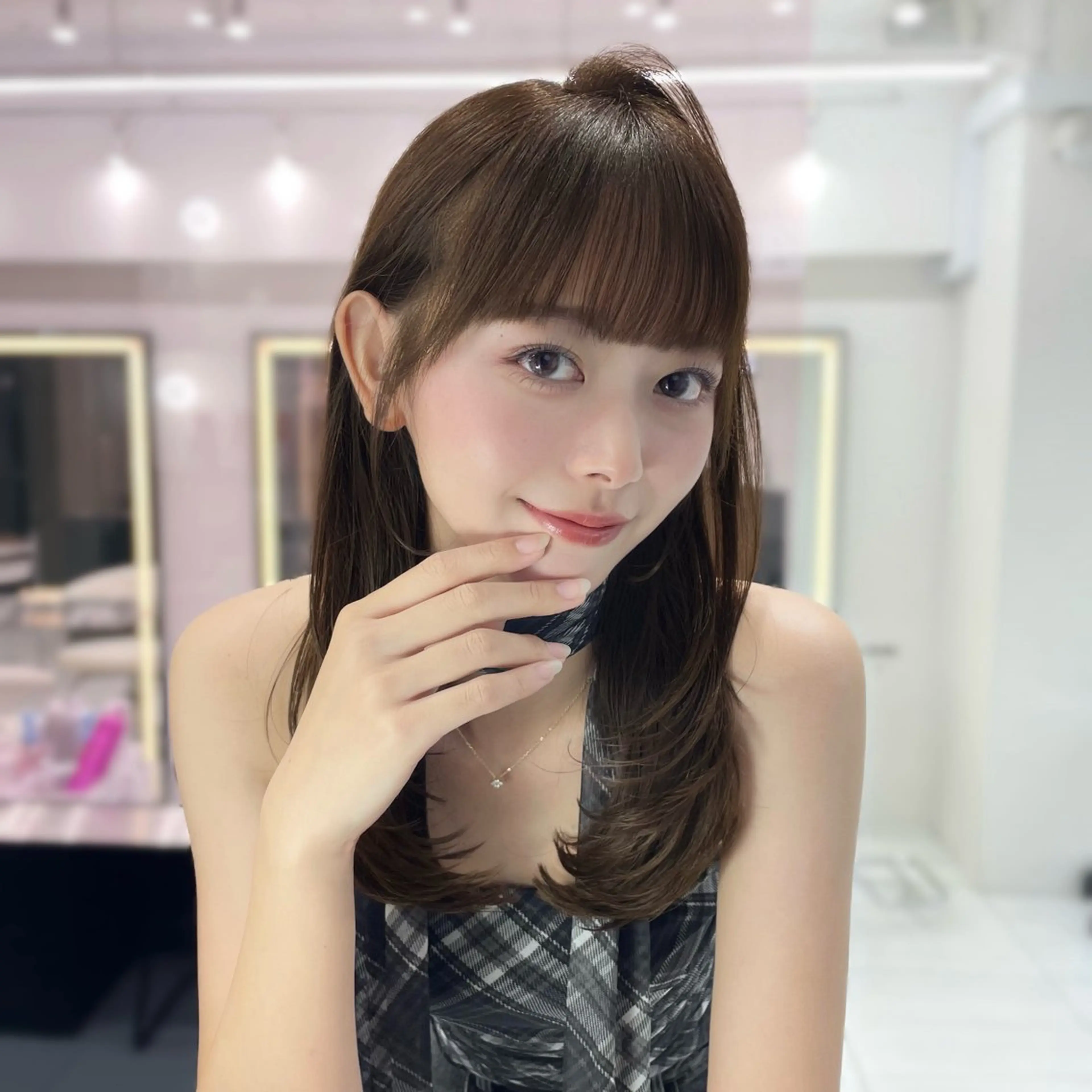 ミディアム 🎀Ami/新宿/ 透明感×韓国ヘア🎀のヘアスタイル