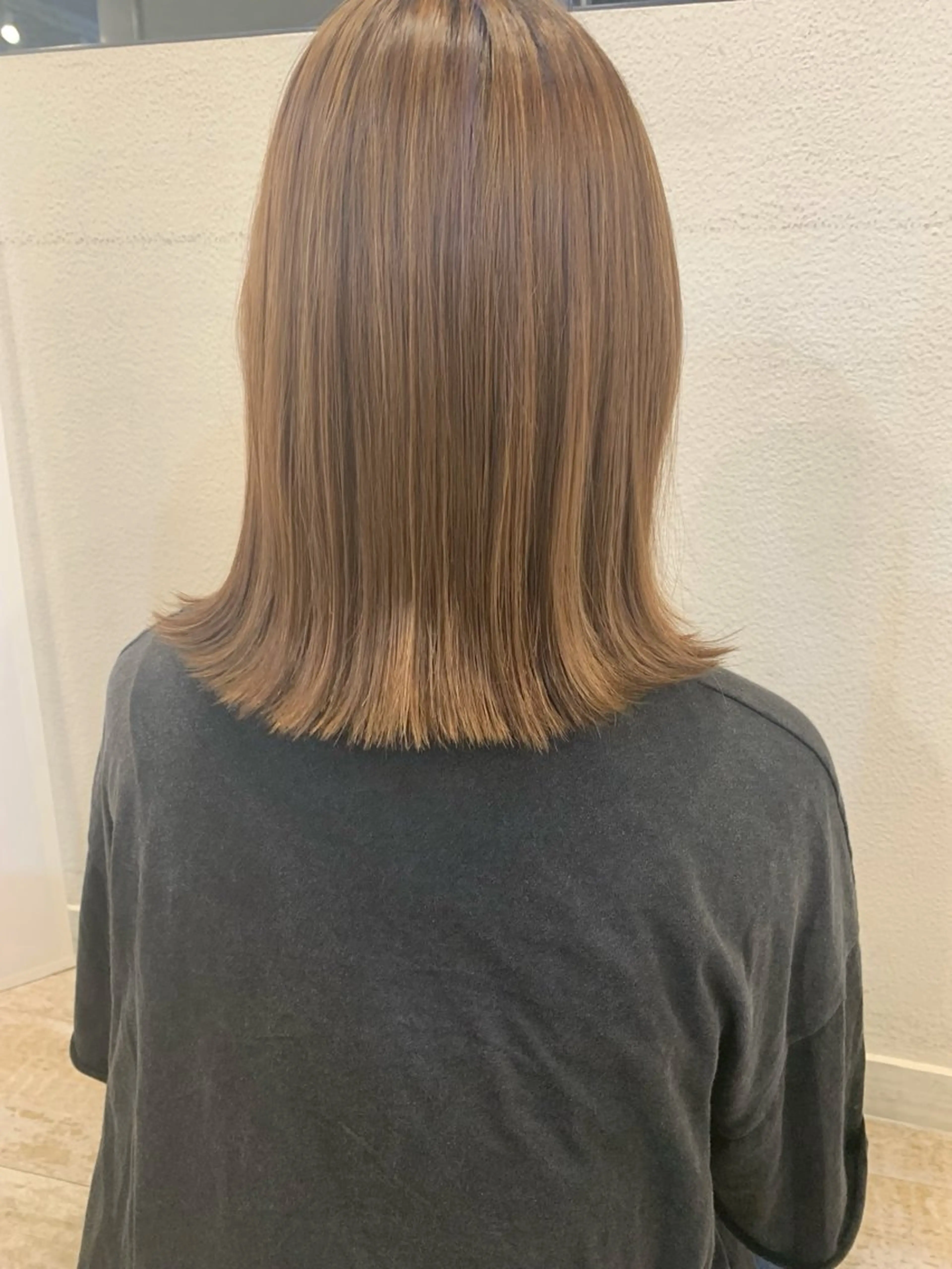 ミディアム たけもと みさきのヘアスタイル