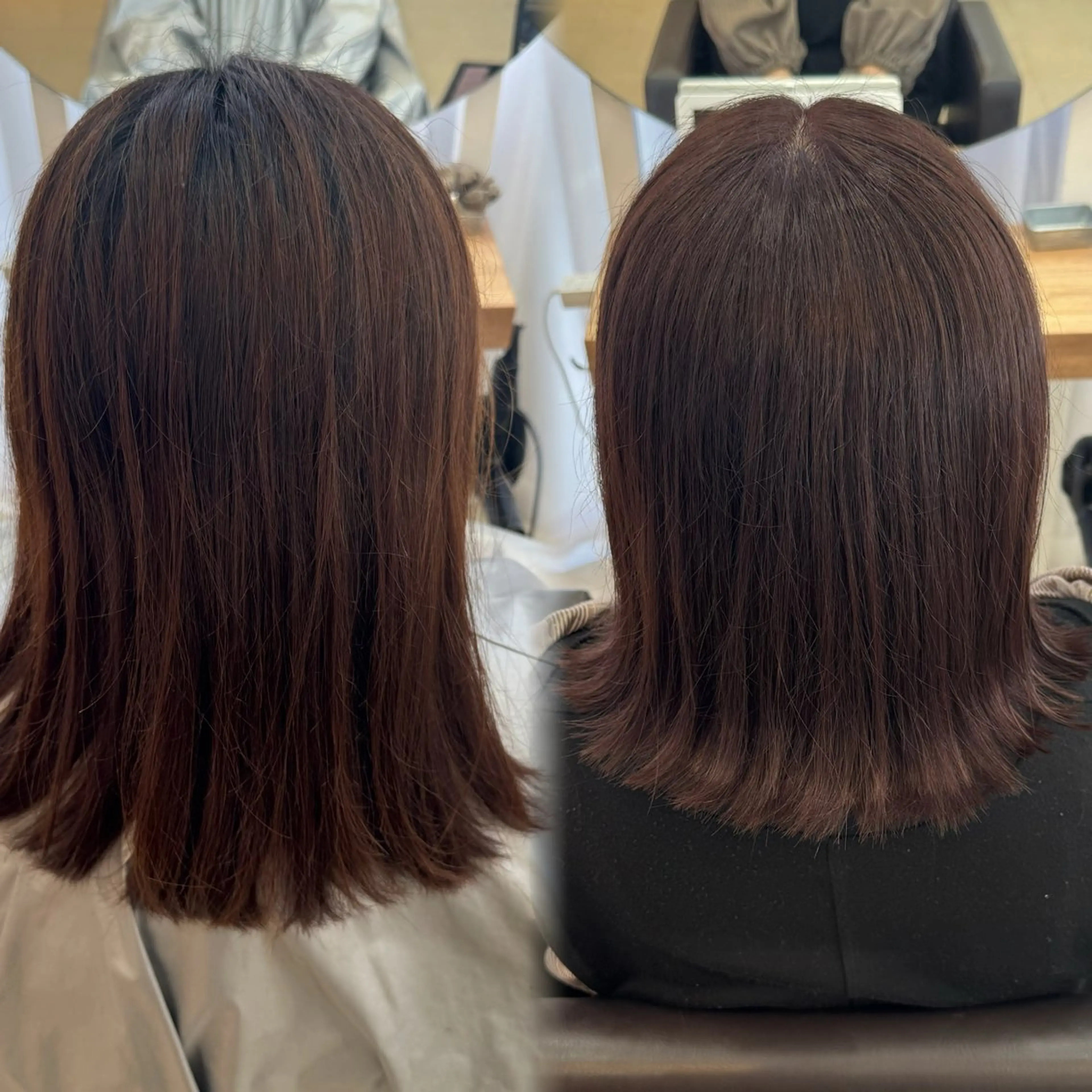 ミディアム ヘアカラー Agu hair 粉河のヘアスタイル