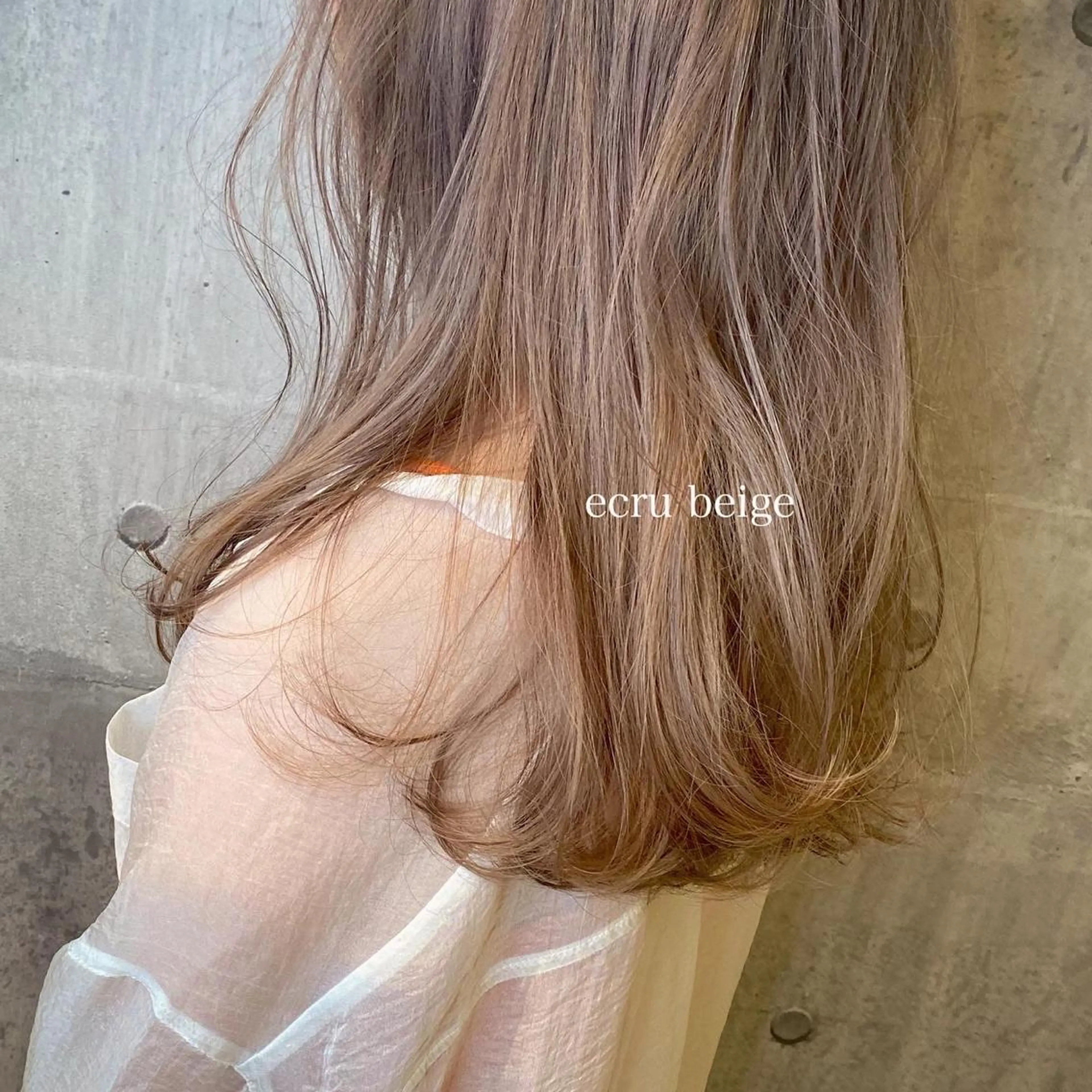 ミディアム カラー ベージュカラー カット ヘアカラー トリートメント 髪質改善ｶﾗｰ ｹｱﾌﾞﾘｰﾁ/ﾀﾑのヘアスタイル