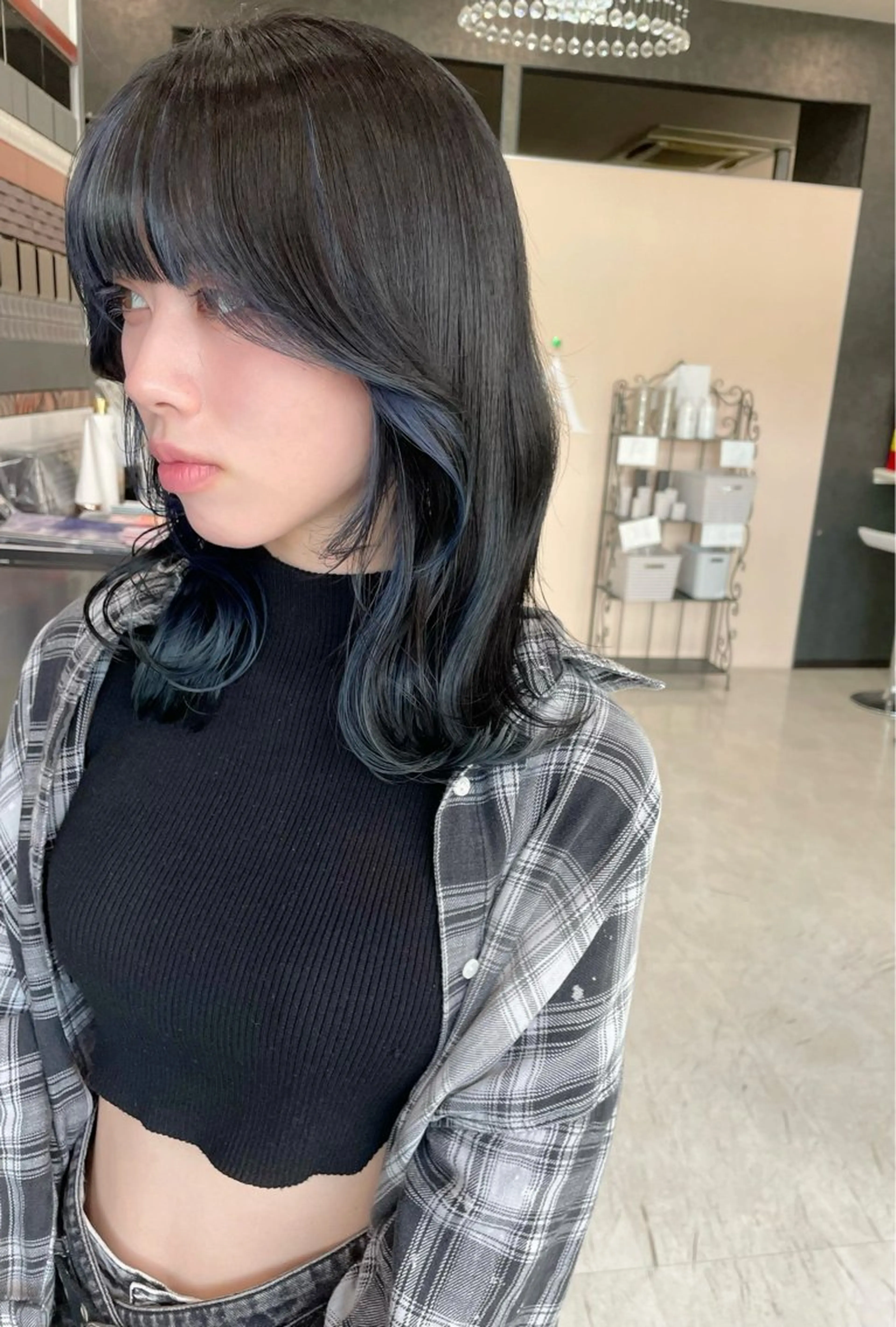 ミディアム カラー ショート×ブリーチ 🪞問屋町/yujiのヘアスタイル