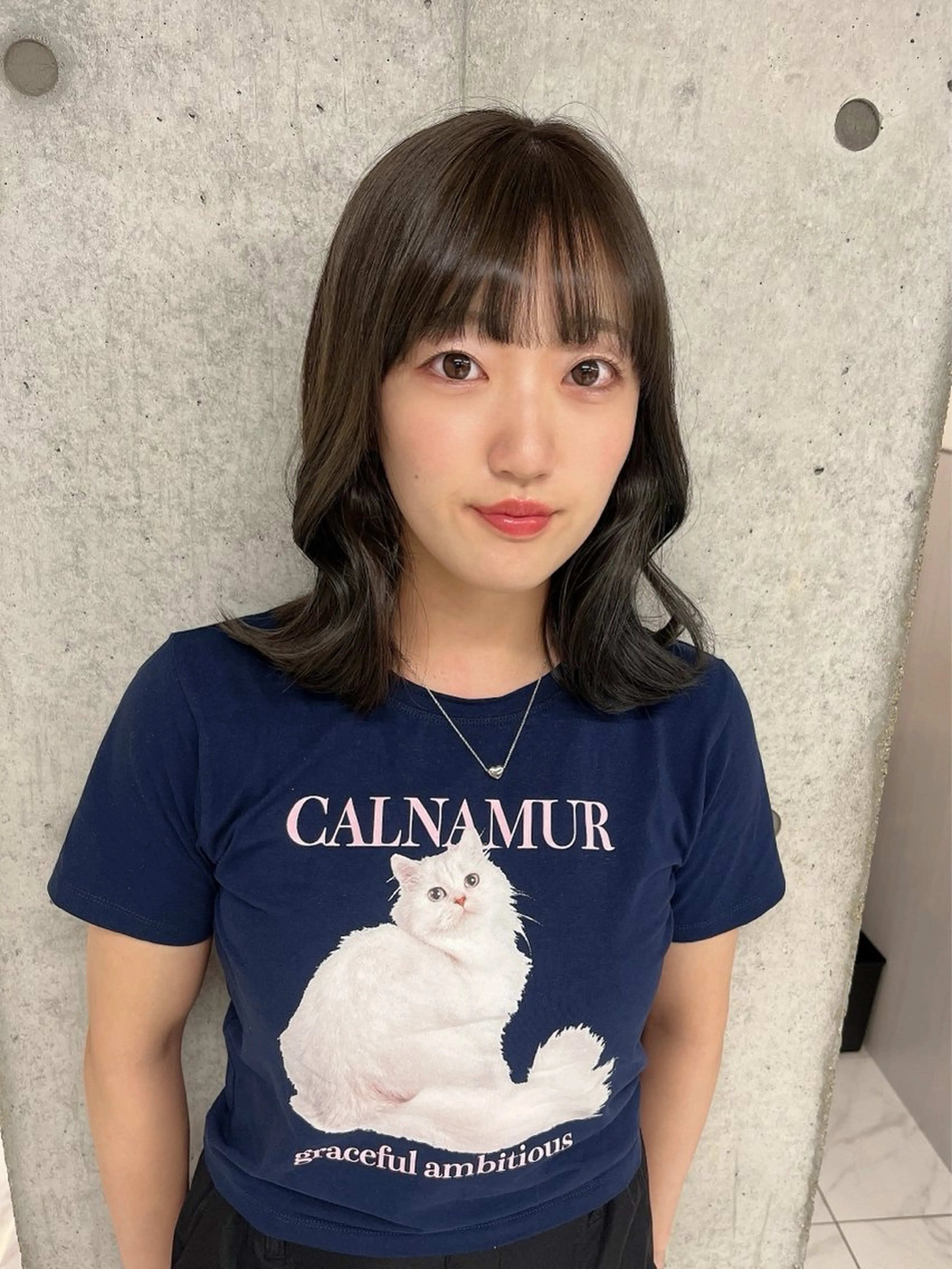 ミディアム カラー りおな/エクステ /ミルクティーカラーのヘアスタイル