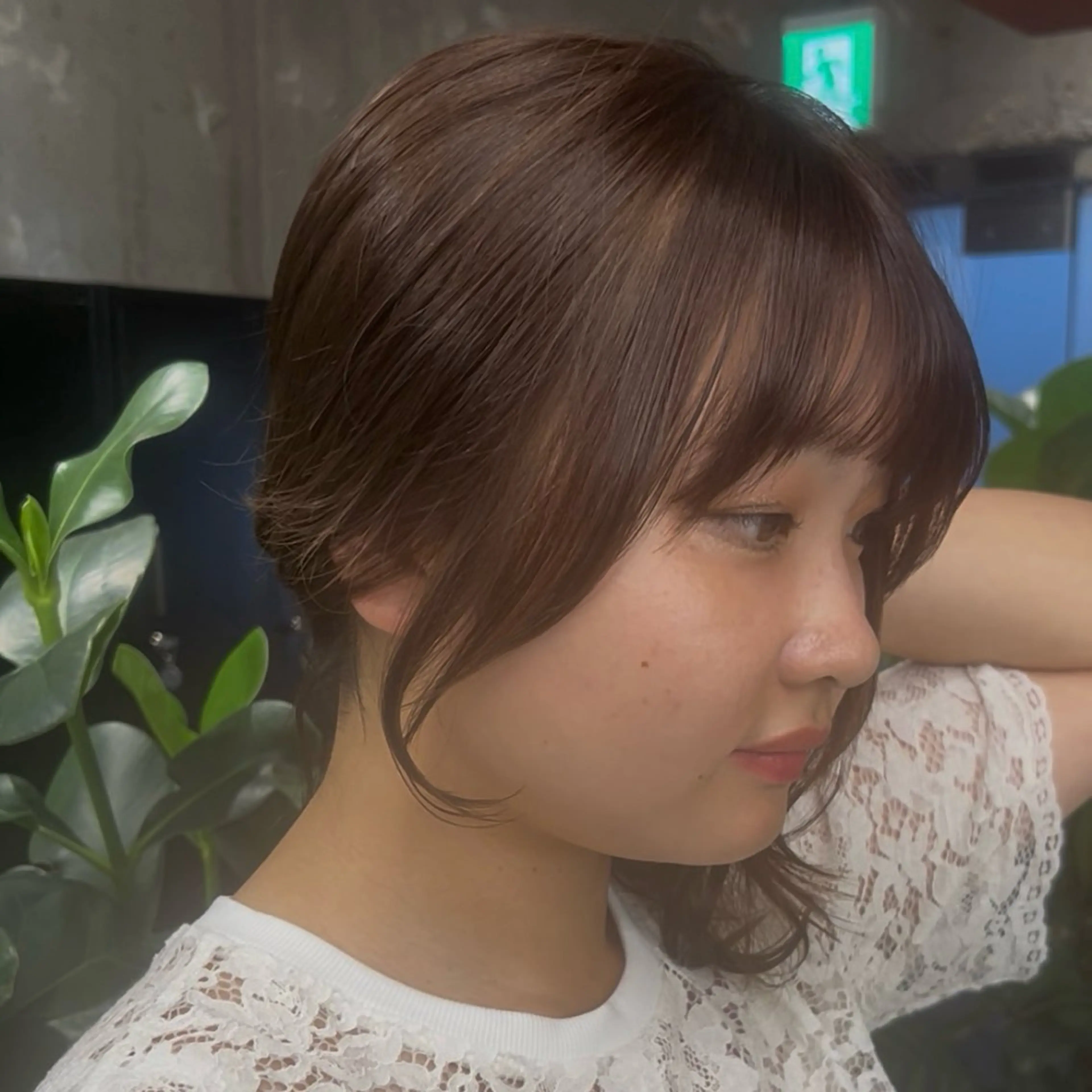 ミディアム 顔周りカット カット ヘアカラー トリートメント 💜無料モデル募集 ‪𓂃🫧Miyuのヘアスタイル