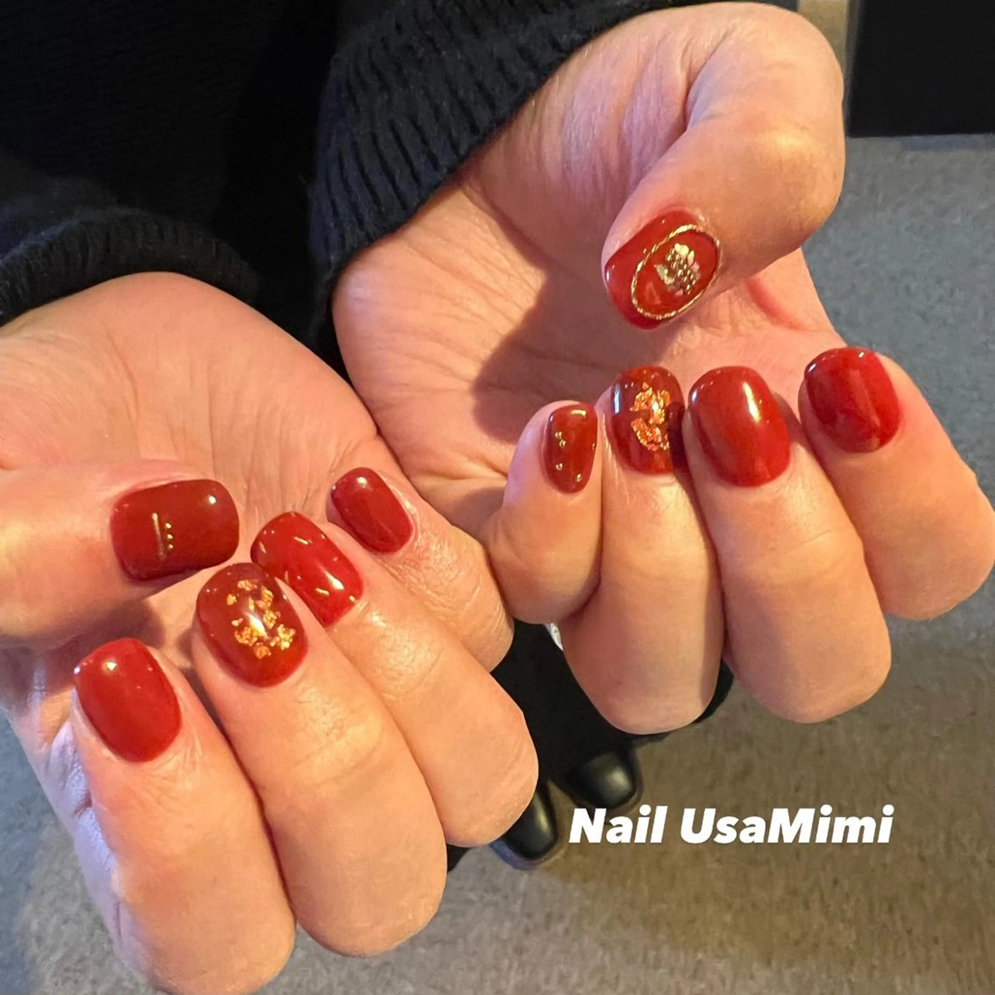 ネイル フットネイル ジェルネイル マグネットネイル 持ち込み ニュアンスネイル 本町ネイルNail UsaMimiのネイルデザイン