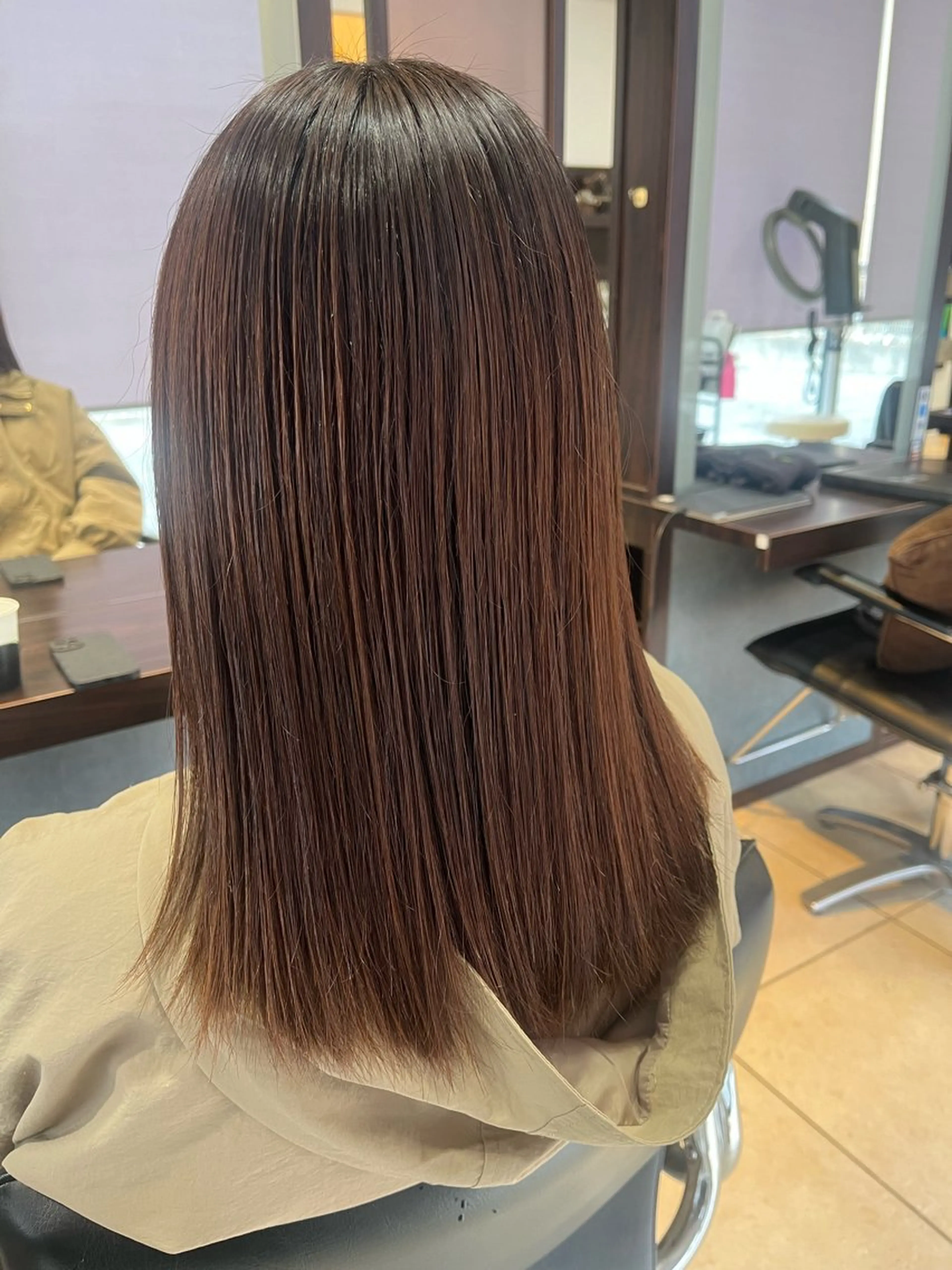 ミディアム hair and beauty QUATRO 赤塚店所属・QUATROカラー 予約‪のヘアスタイル