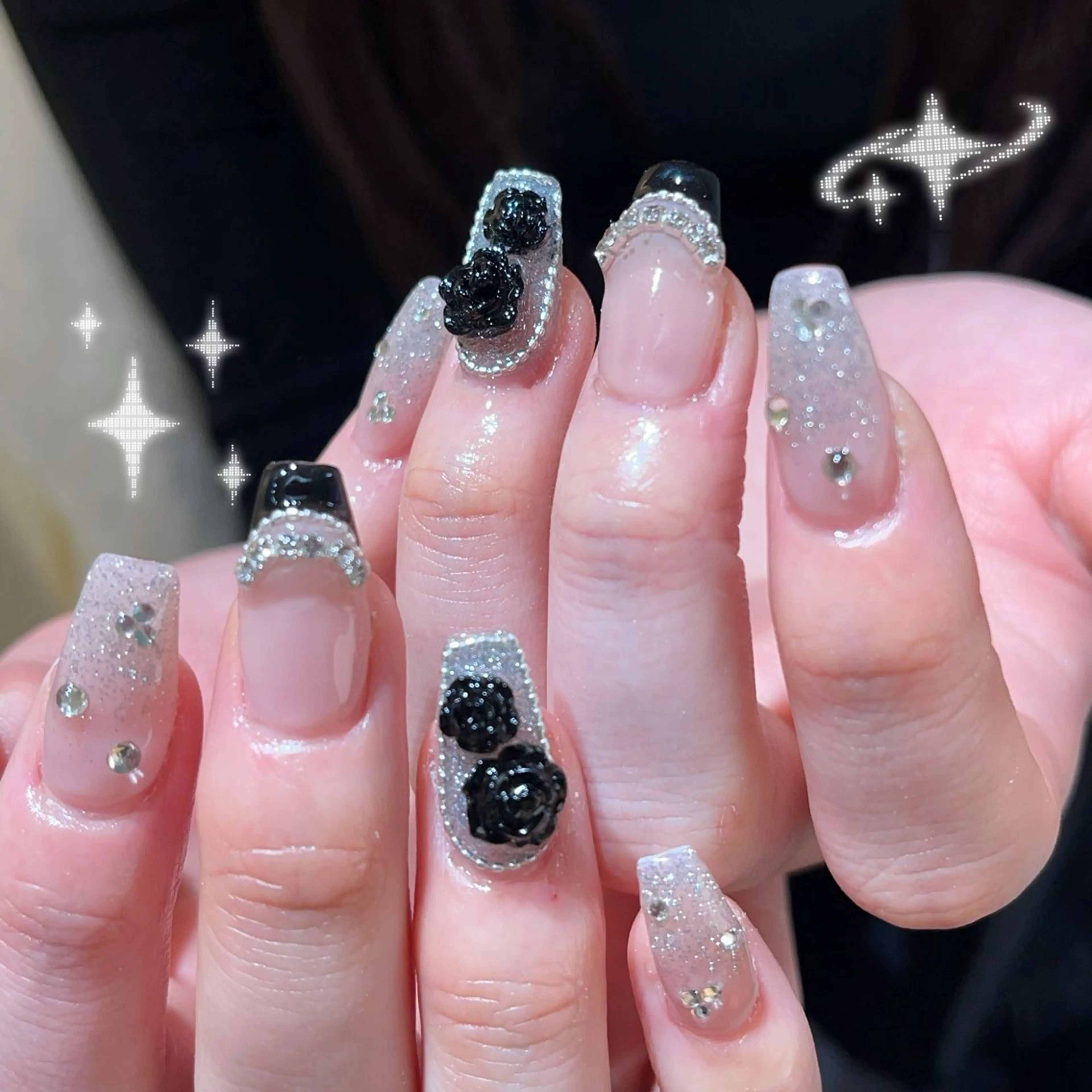 ネイル 長さ出し フレンチネイル 韓国ネイル マグネットネイル マグネットフレンチ ハンドネイル ハンドケア Sun Nail 池袋のエステ・リラクイメージ