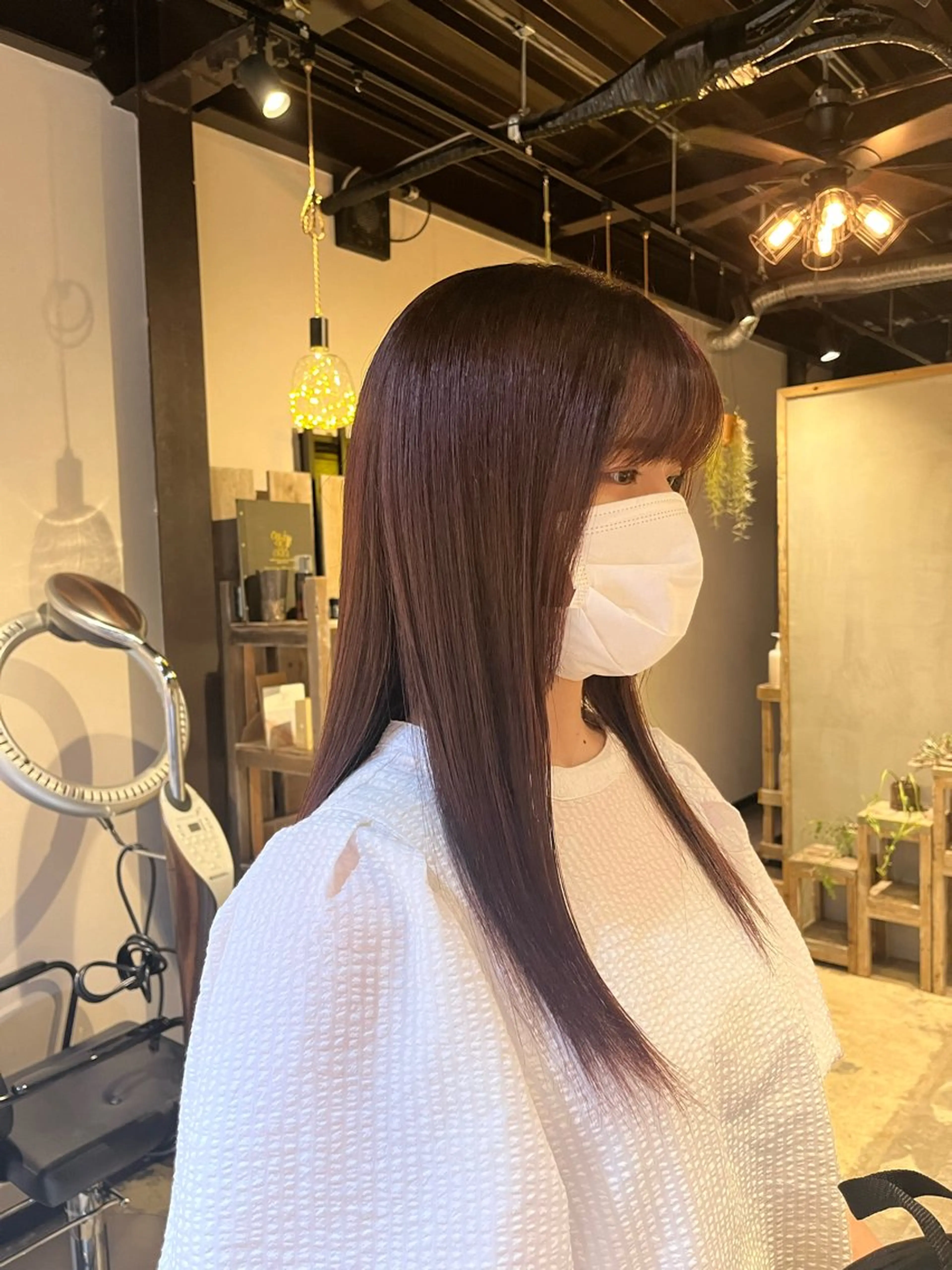 ロング カラー LaNA 佐藤なおのヘアスタイル