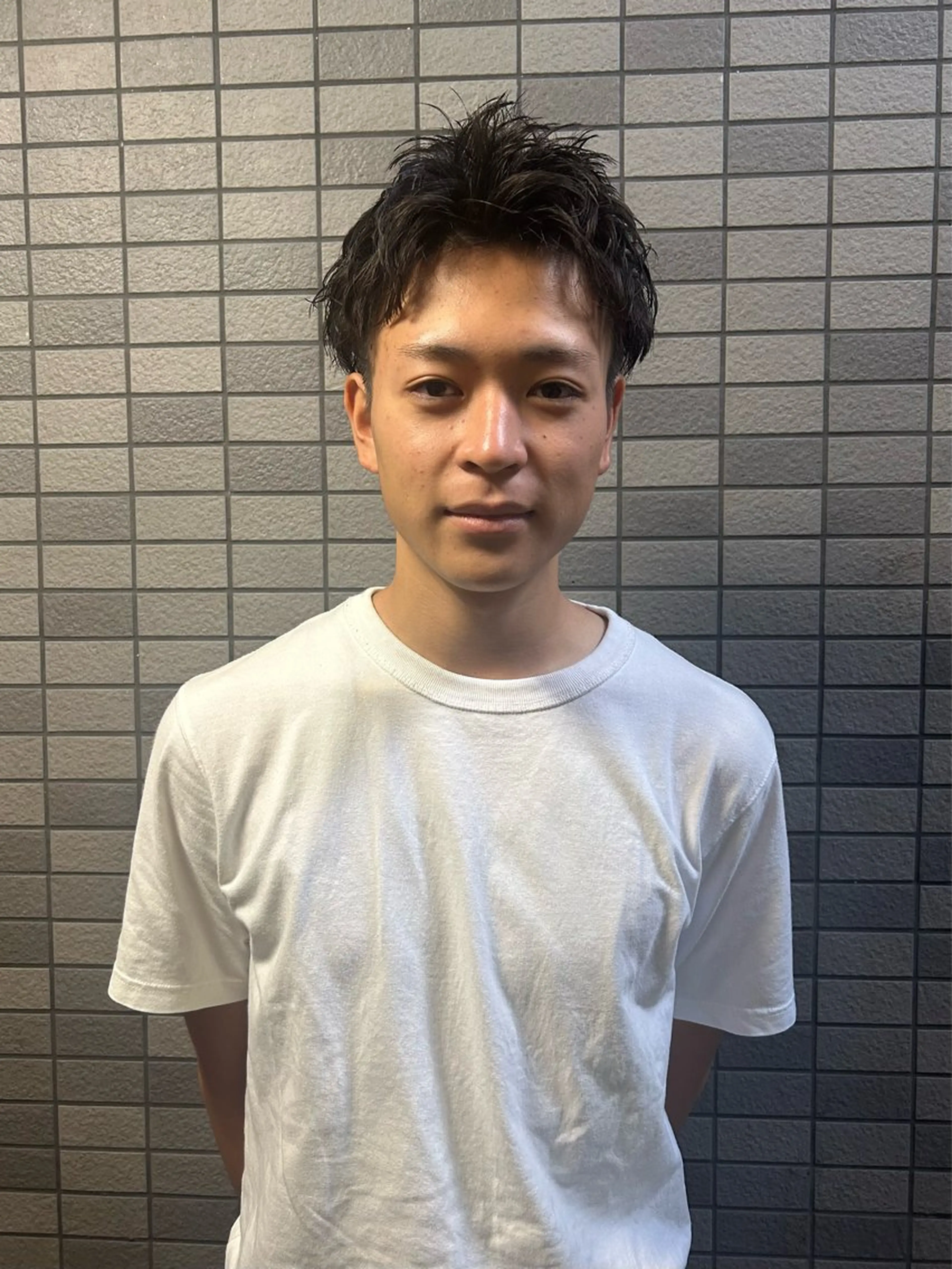 ショート パーマ メンズ メンズブリーチ メンズハイライト メンズインナーカラー メンズパーマ プードルパーマ カット charme所属・💈メンズ特化 /伊藤大輝💈のヘアスタイル
