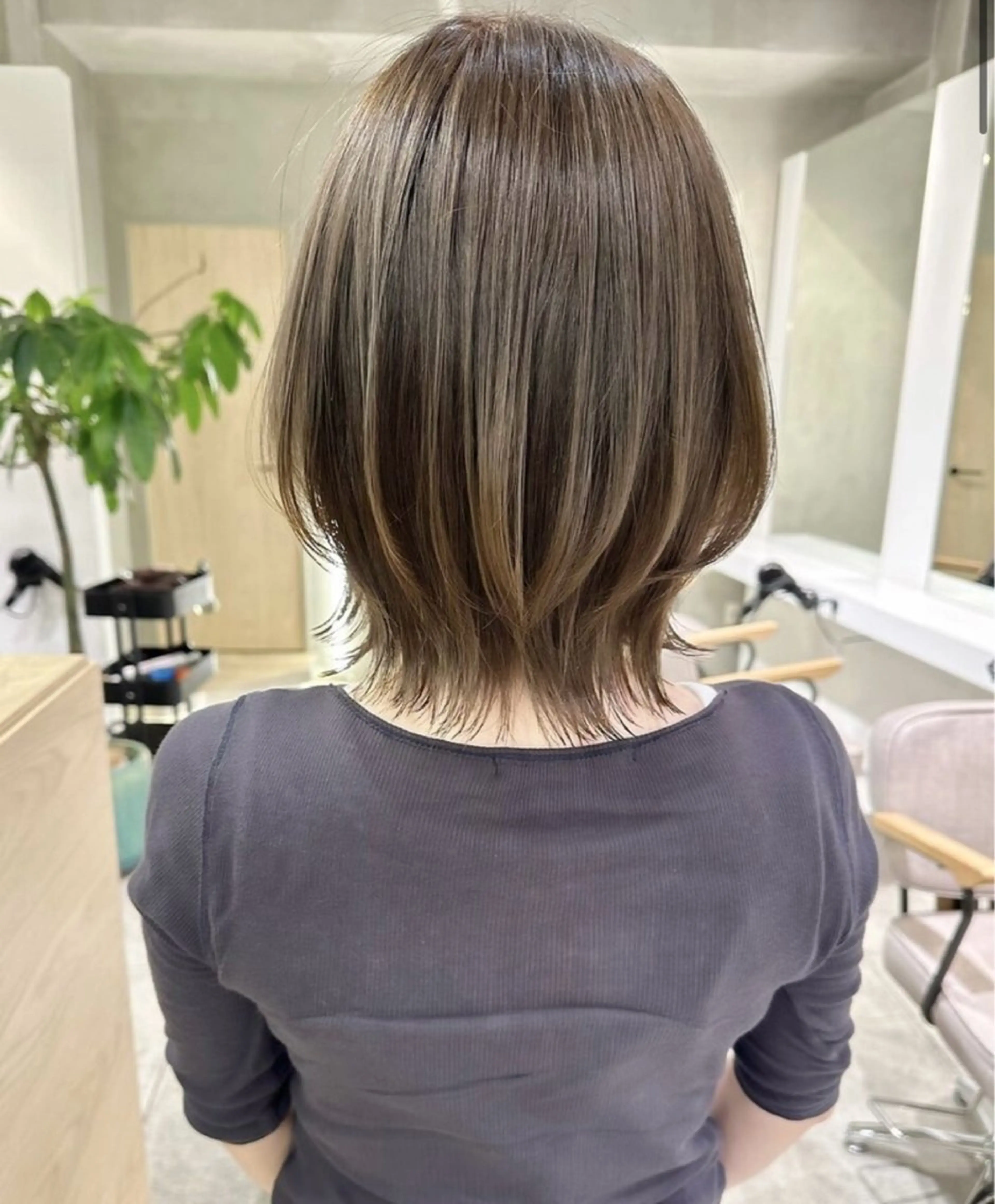 ミディアム conks所属・田中来夢 カットモデルのヘアスタイル