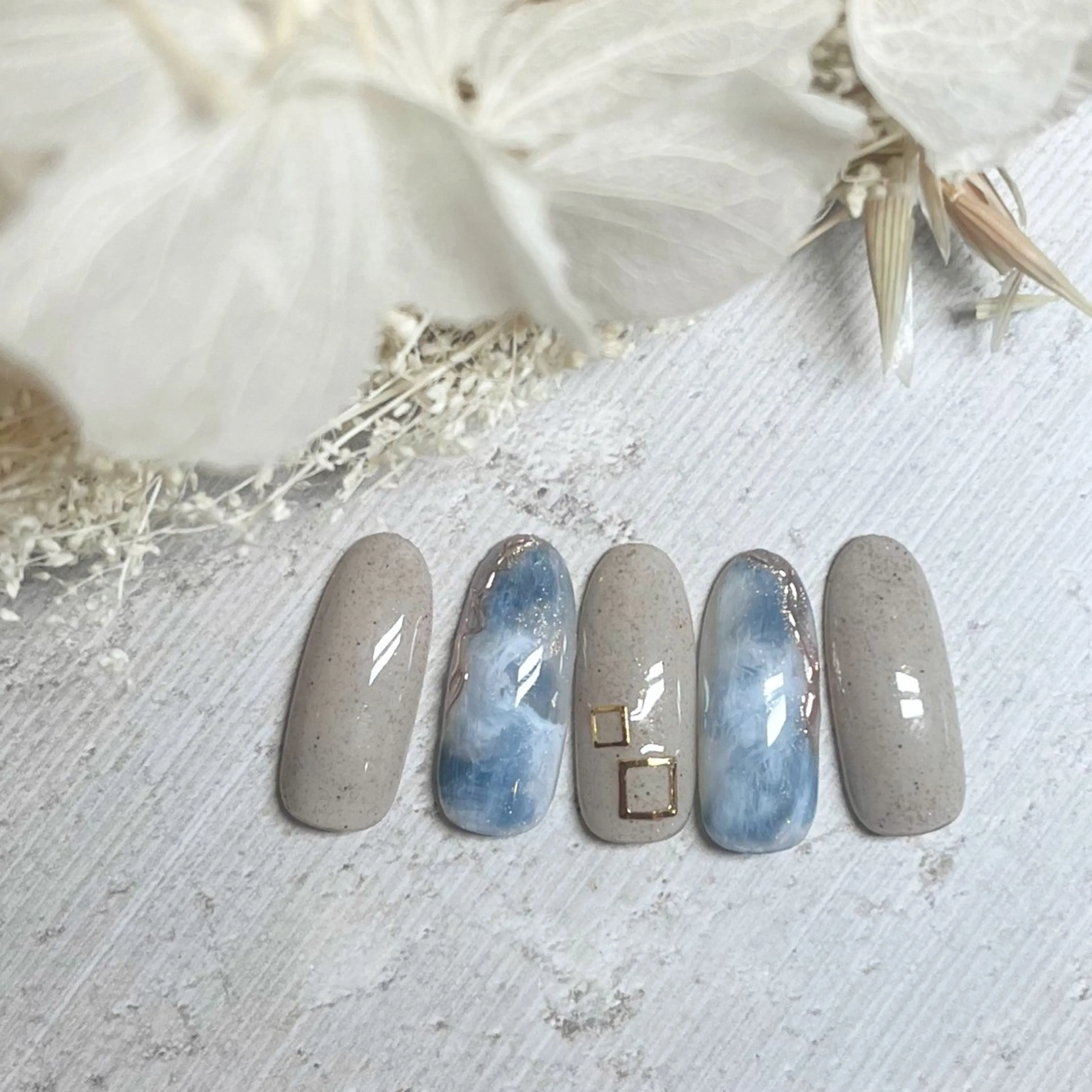 ネイル 大理石ネイル(マーブル) ハンドネイル nail patio yukiのネイルデザイン