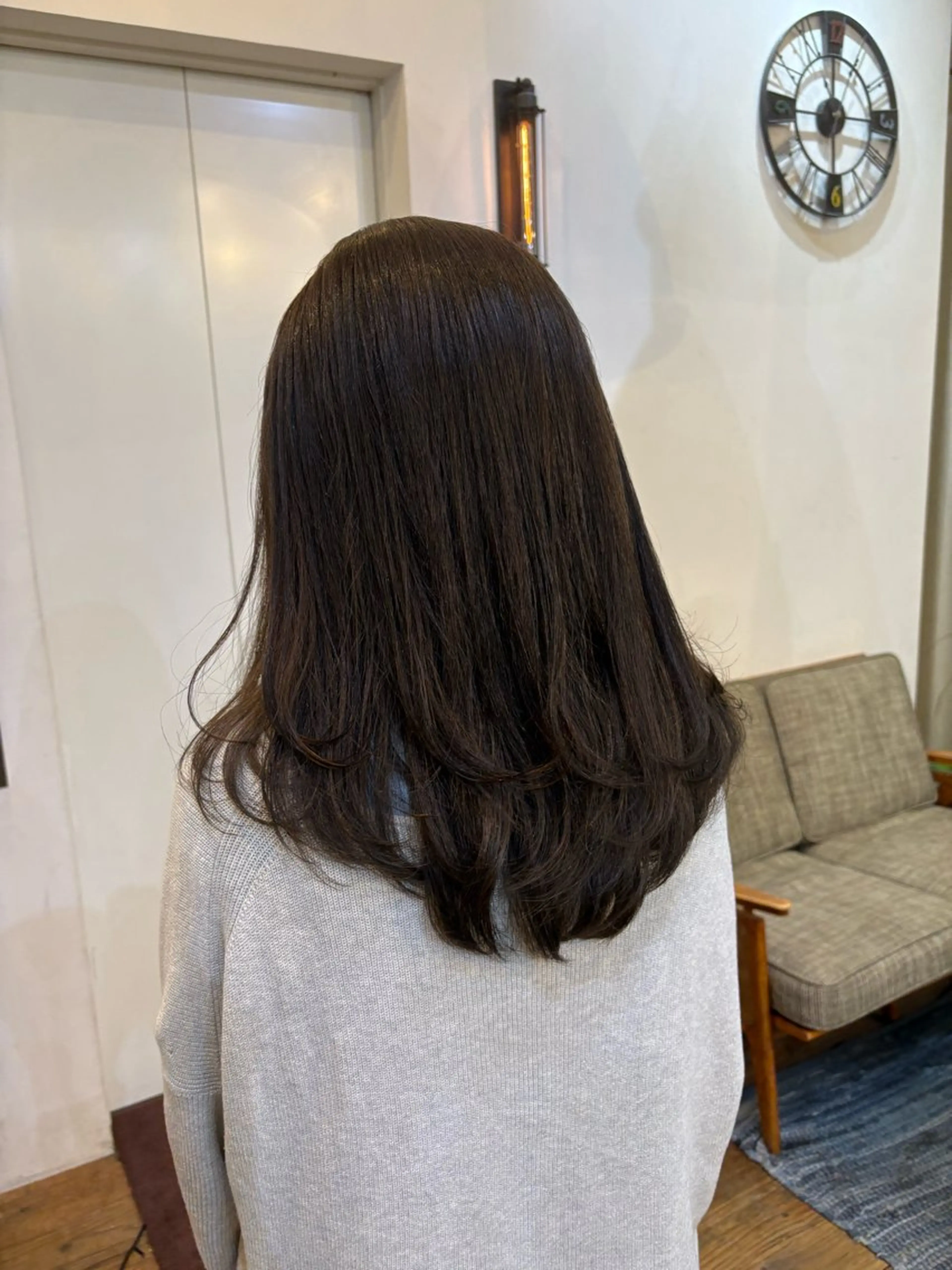 セミロング レイヤーカット 似合わせカット‪// 鶴我万唯華のヘアスタイル