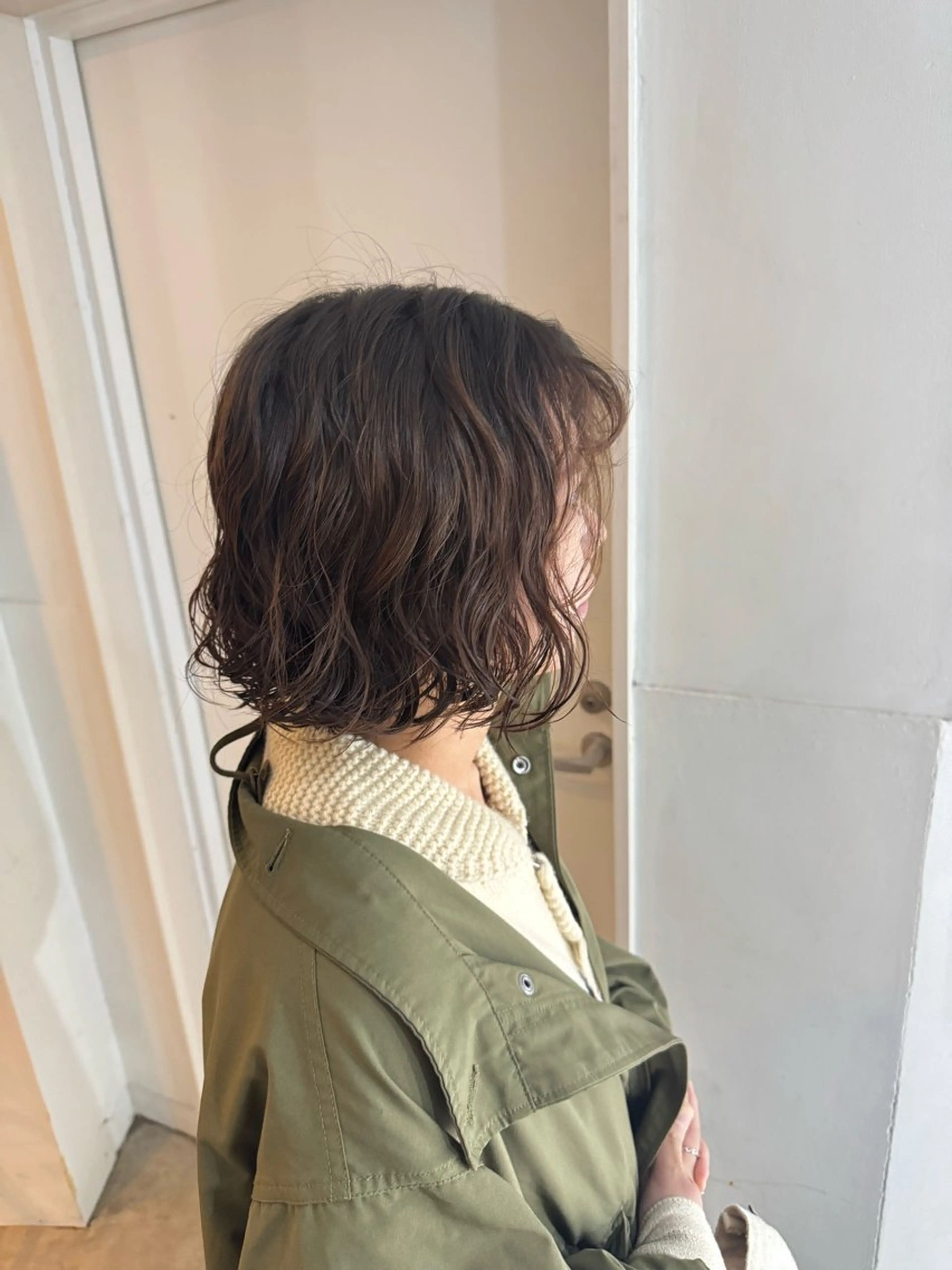 パーマ クキノ ケイカのヘアスタイル