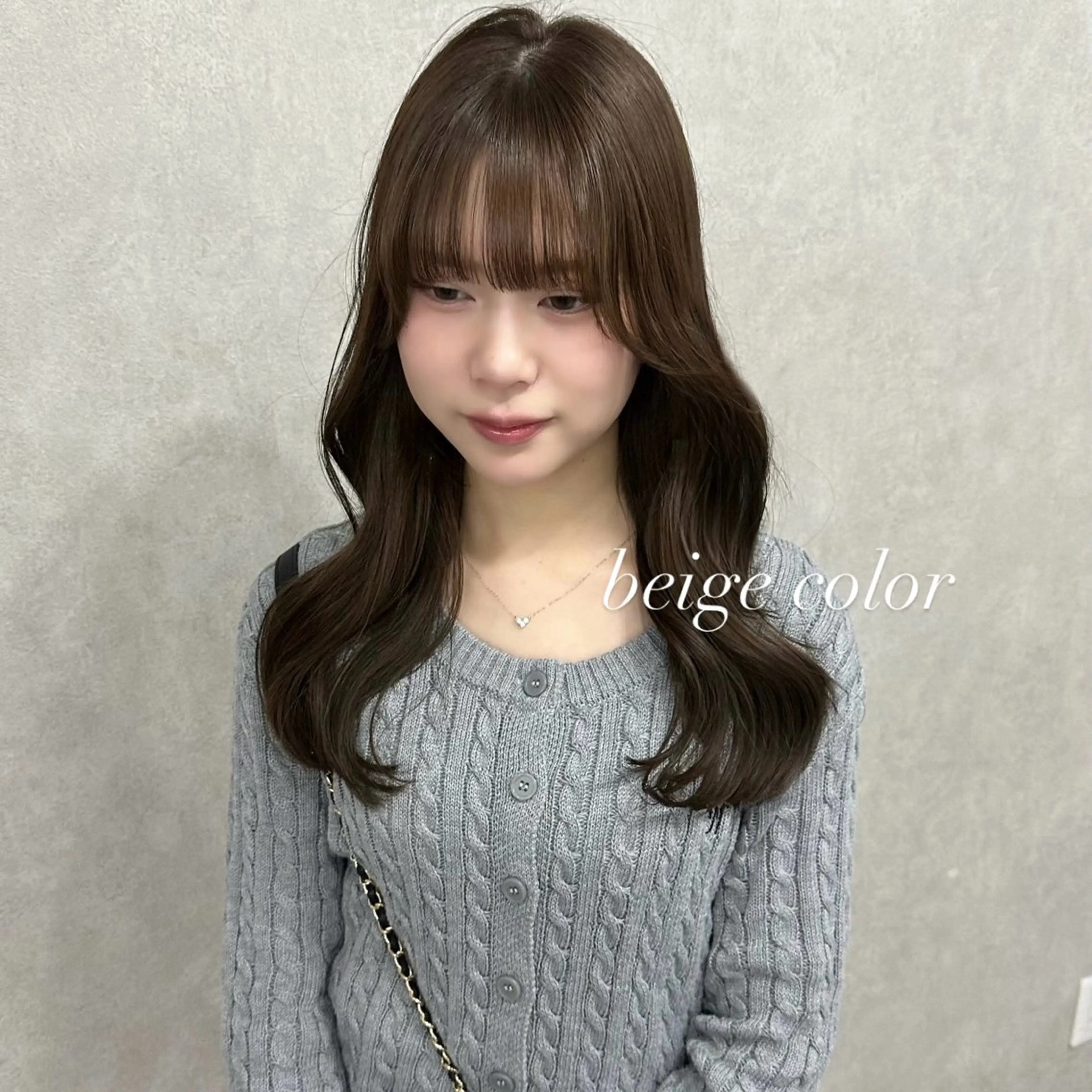 ロング カラー カット ヘアカラー トリートメント Rinka/梅田/ 透け感カラー🤎のヘアスタイル