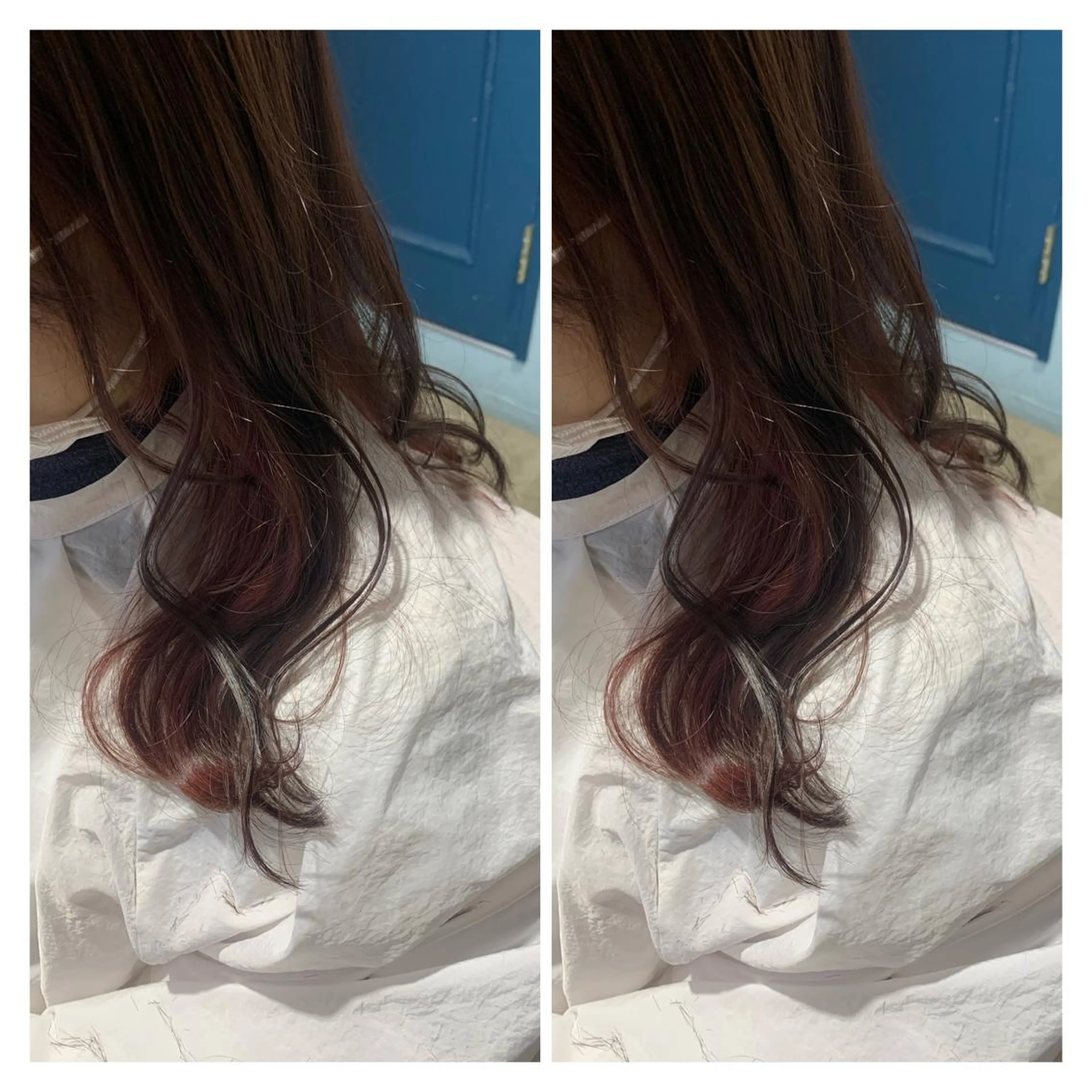 セミロング カラー ヘアカラー トリートメント 髪質改善艶髪 ℍ𝔸ℝ𝕌𝕂𝔸のヘアスタイル