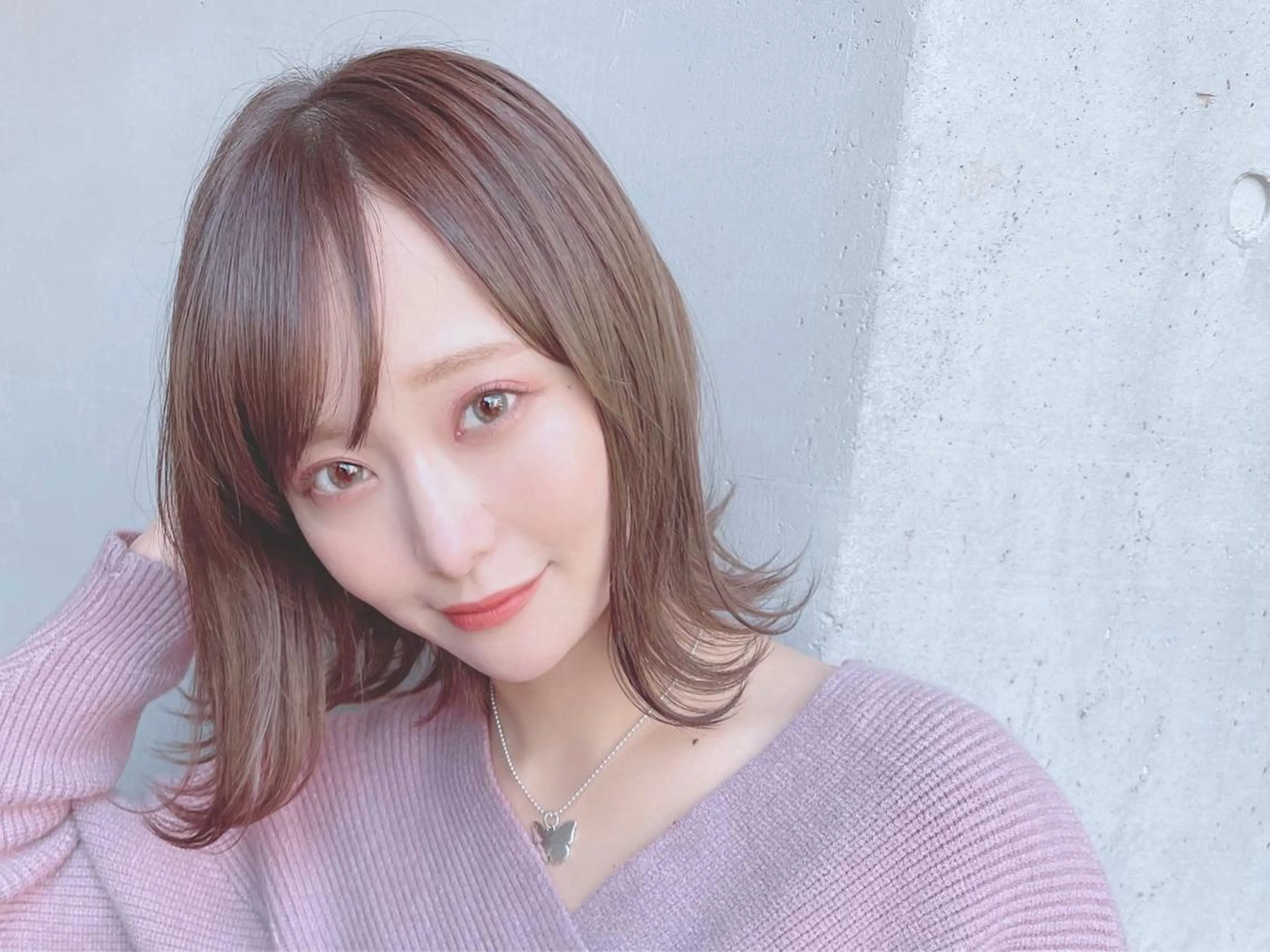 ミディアム カラー パーマ ヘアアレンジ 【公式】amble luxe池袋東口💛のヘアスタイル