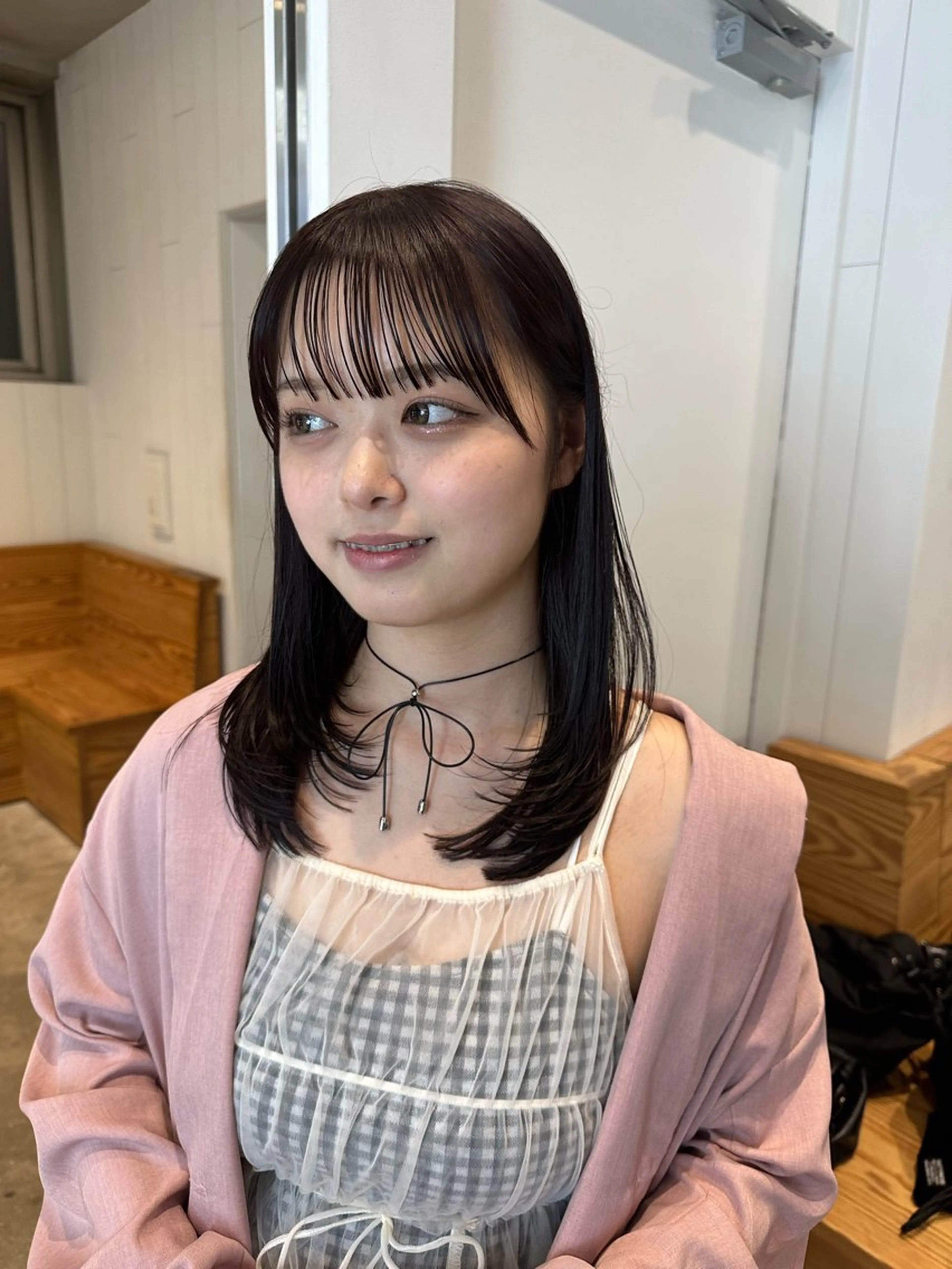 ミディアム 🌷モア 🌷暖色カラー・ボブのヘアスタイル