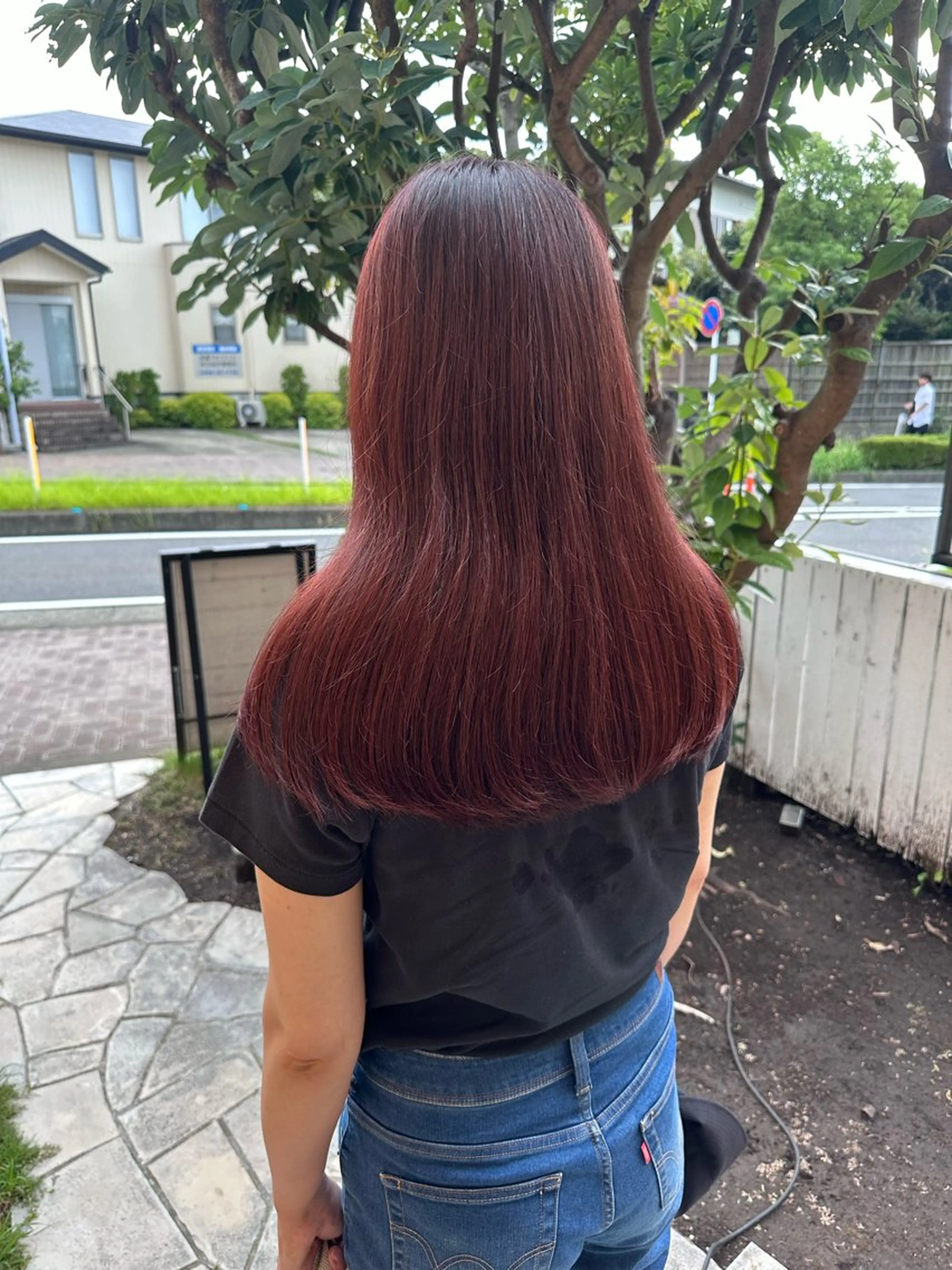 ロング カラー カット ヘアカラー 梅津 桜子のヘアスタイル