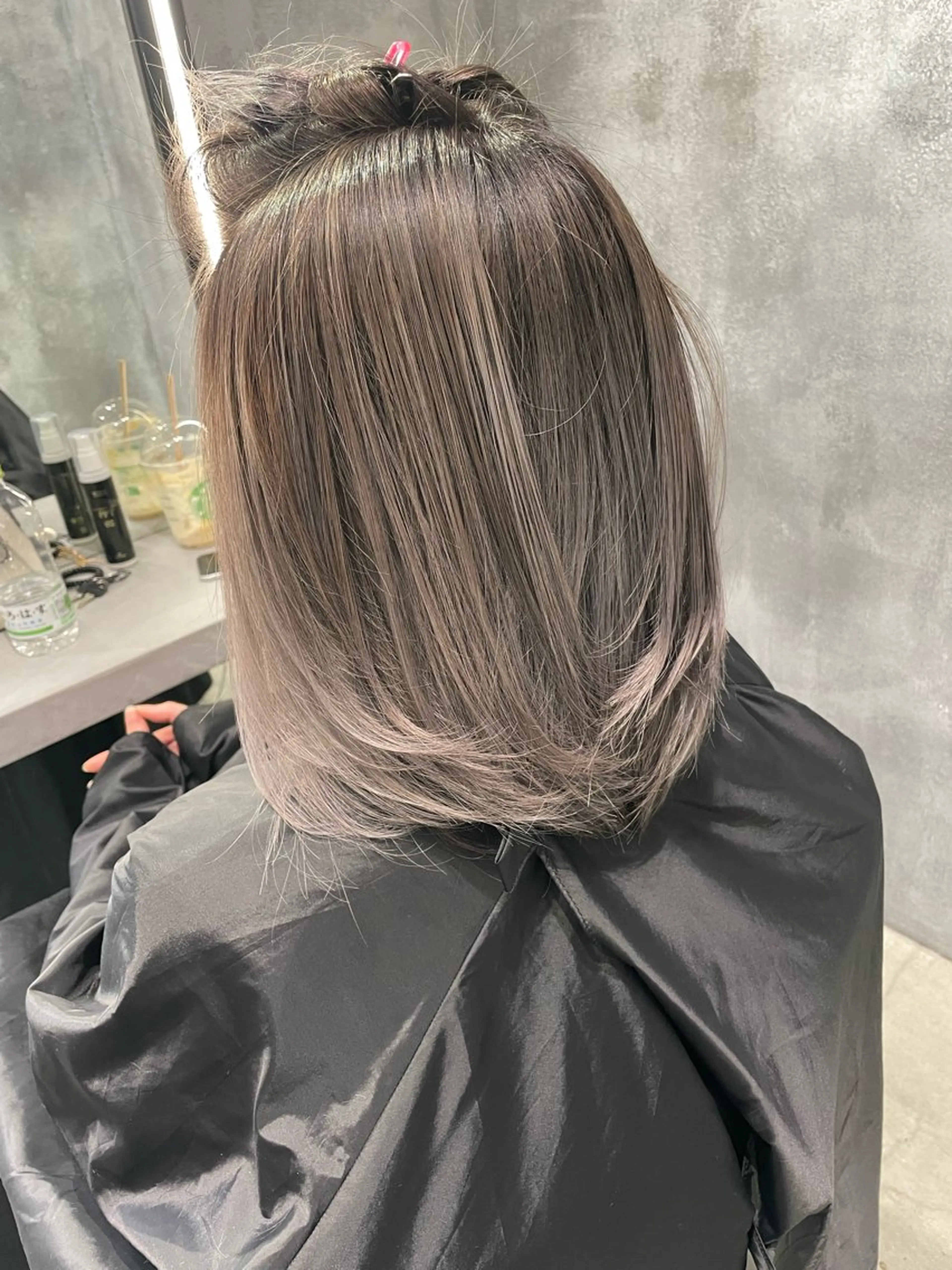 ミディアム ハイライト 髪質改善 レイヤーカット トリートメント カット ヘアカラー トリートメント メテオ取扱✨美髪 矯正✨HiroNYのヘアスタイル