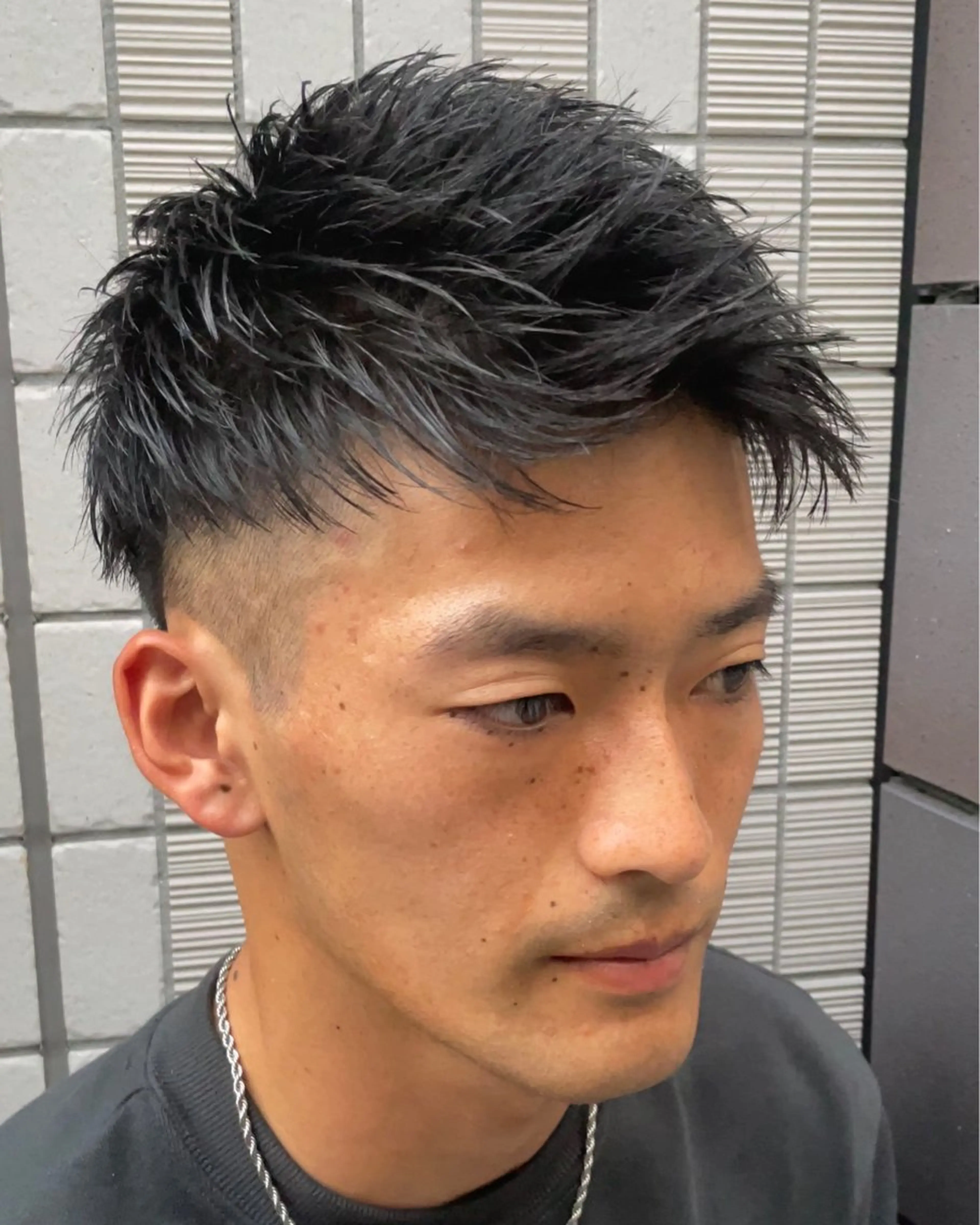 メンズ モヒカン 梅田/メンズパーマ /短髪/田中崇奨のヘアスタイル