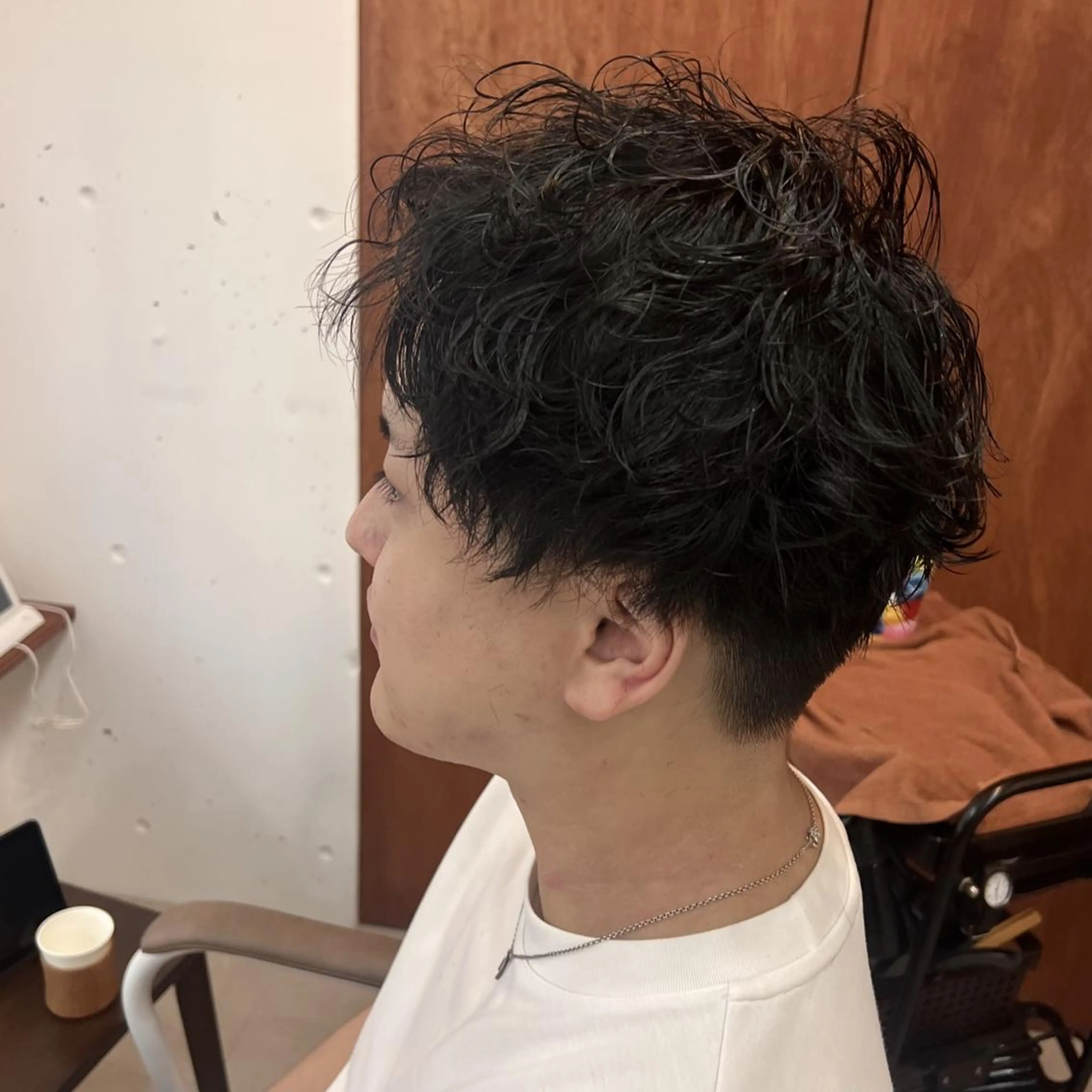 ミディアム ミディアムパーマ 似合わせカット メンズ/梅田茶屋町/ SCALE/尾瀬和也のヘアスタイル