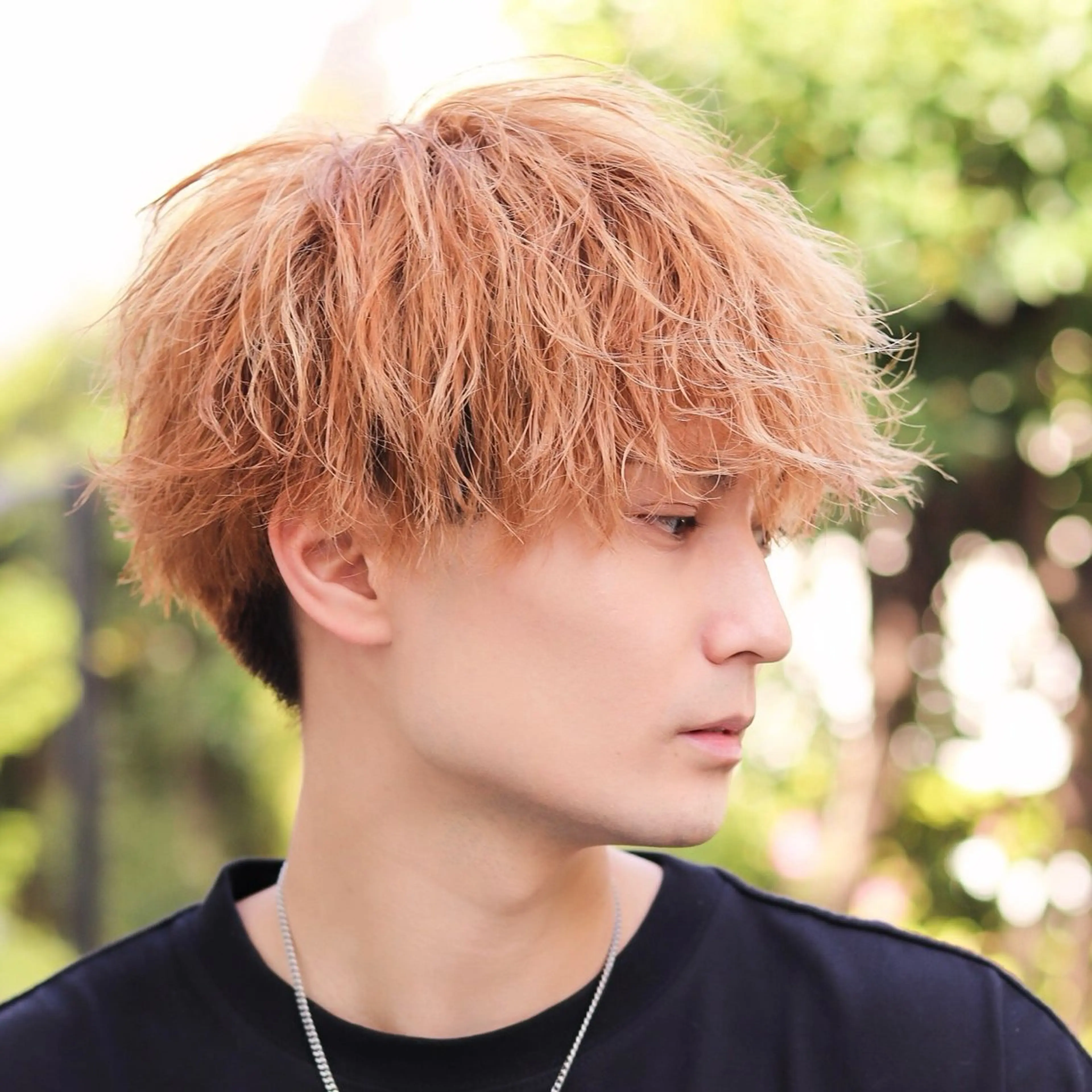 ミディアム カラー パーマ メンズ カット ヘアカラー トリートメント シースルーマッシュ/ メンズ/KYOHEIのヘアスタイル