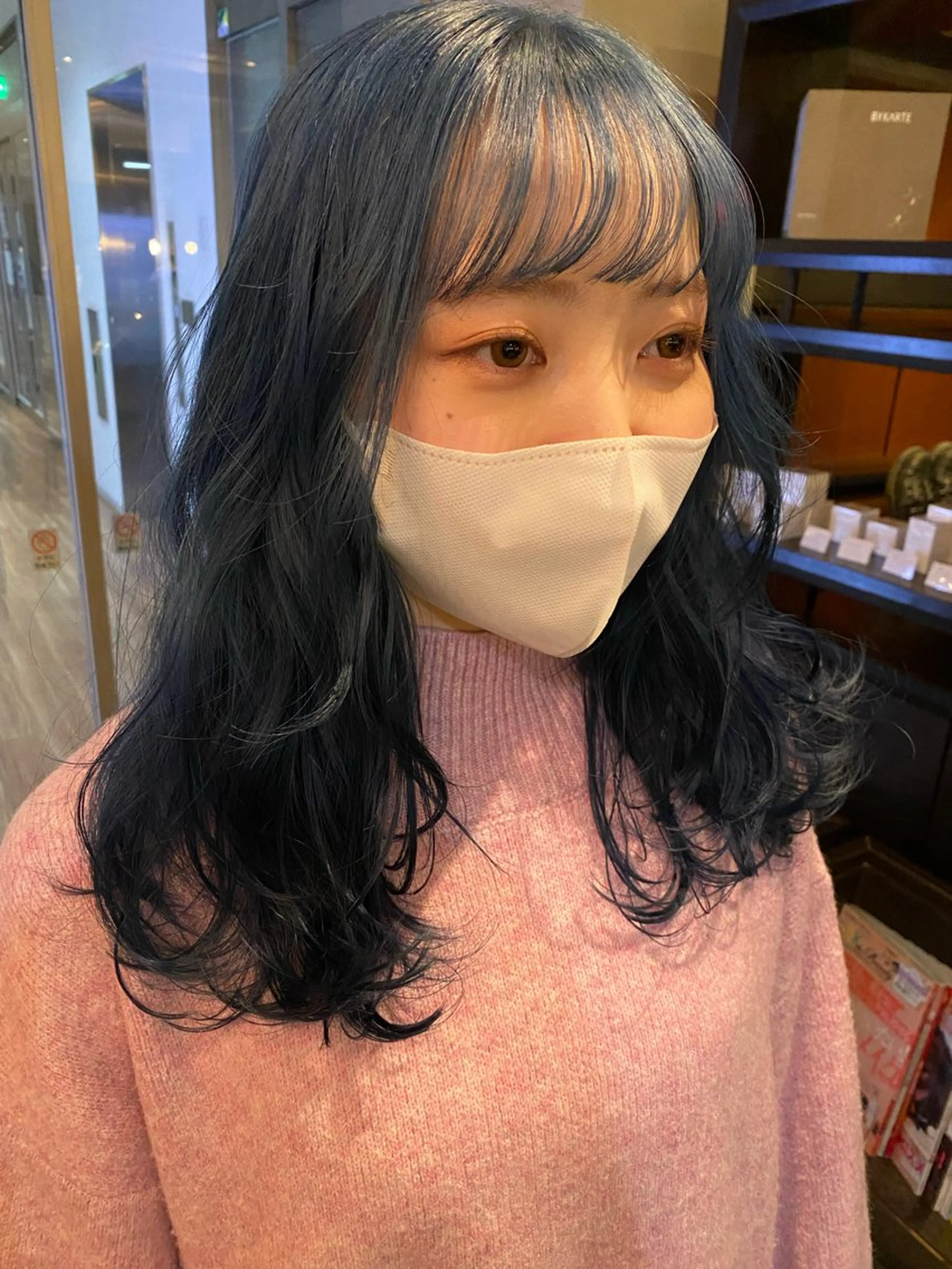セミロング カラー カット ヘアカラー 高橋 舟太郎のヘアスタイル