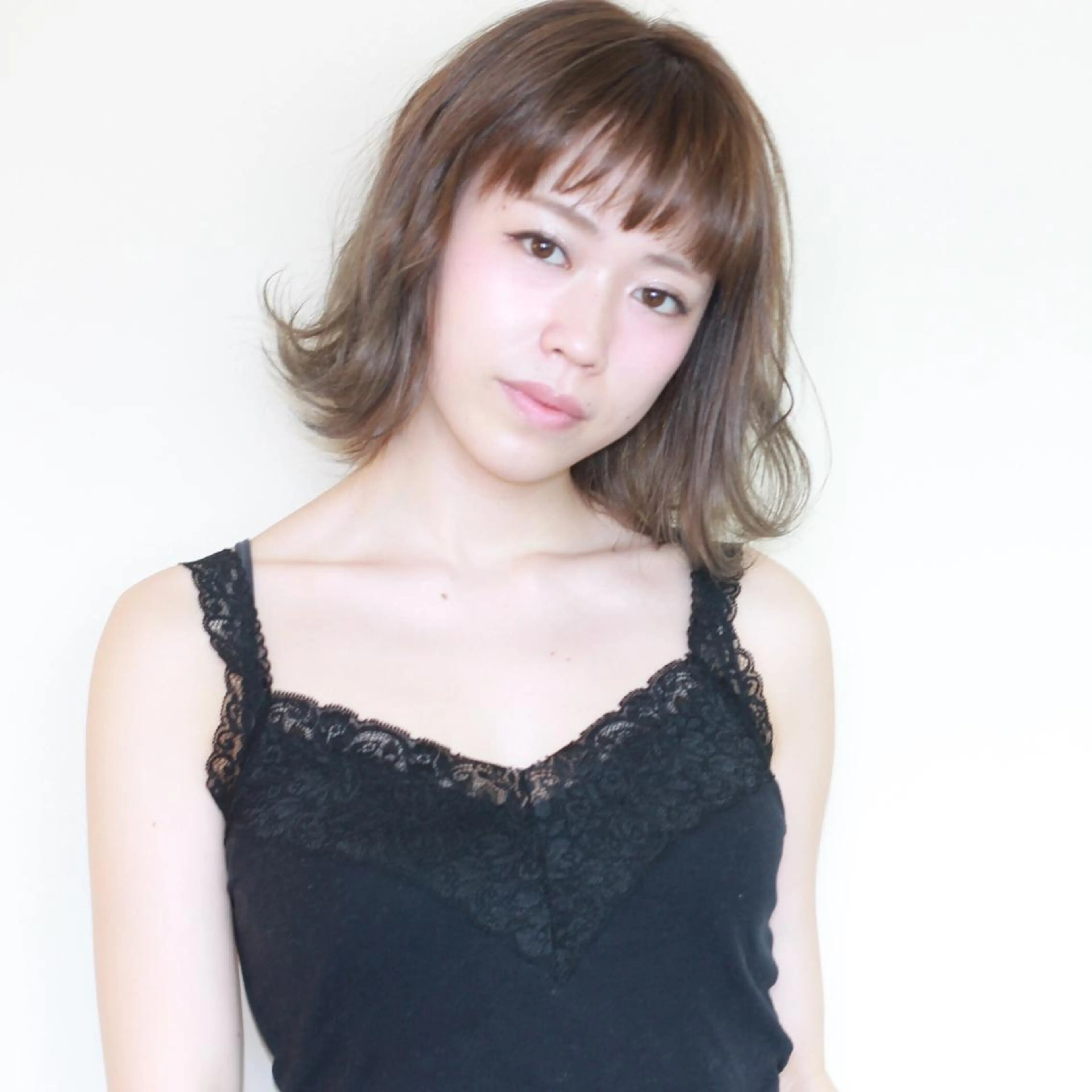 ショート カラー ボブ 上川 美幸のヘアスタイル