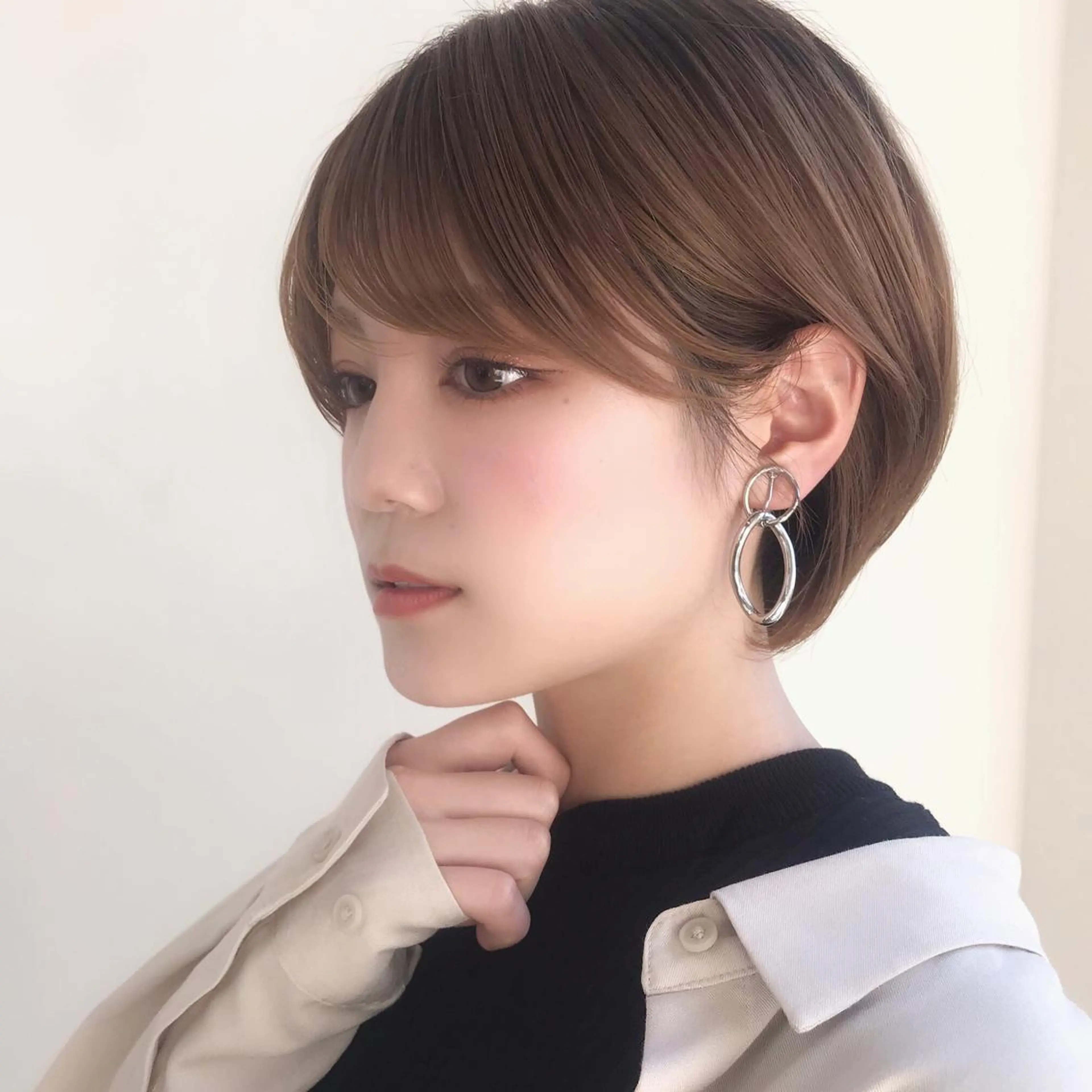 ショート カット ヘアカラー トリートメント イメチェンカット✂️ 錦糸町佐藤店長のヘアスタイル