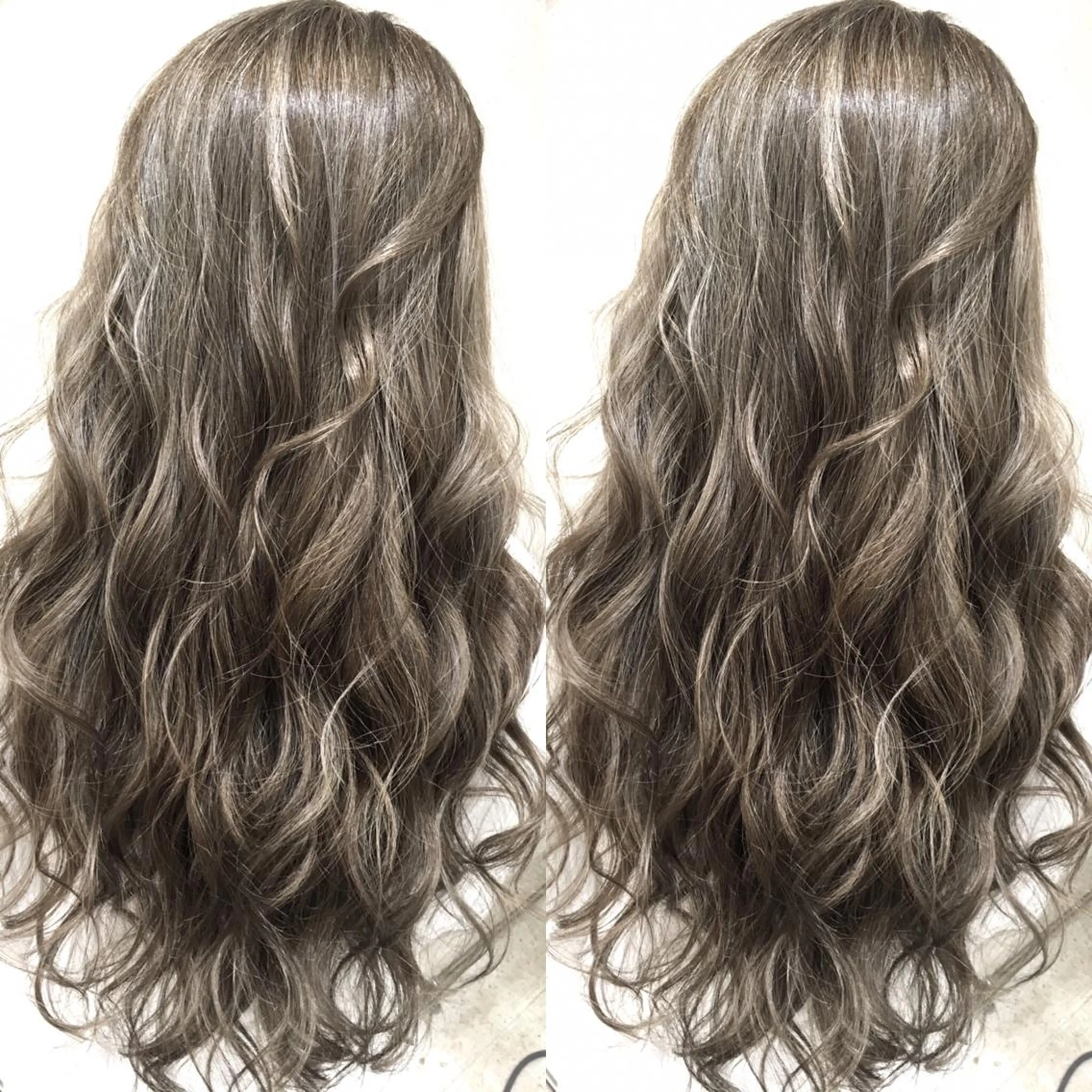 ロング カラー ベージュカラー ハイライトカラー 3Dハイライト ハイライト ヘアカラー トリートメント 井上 一平のヘアスタイル