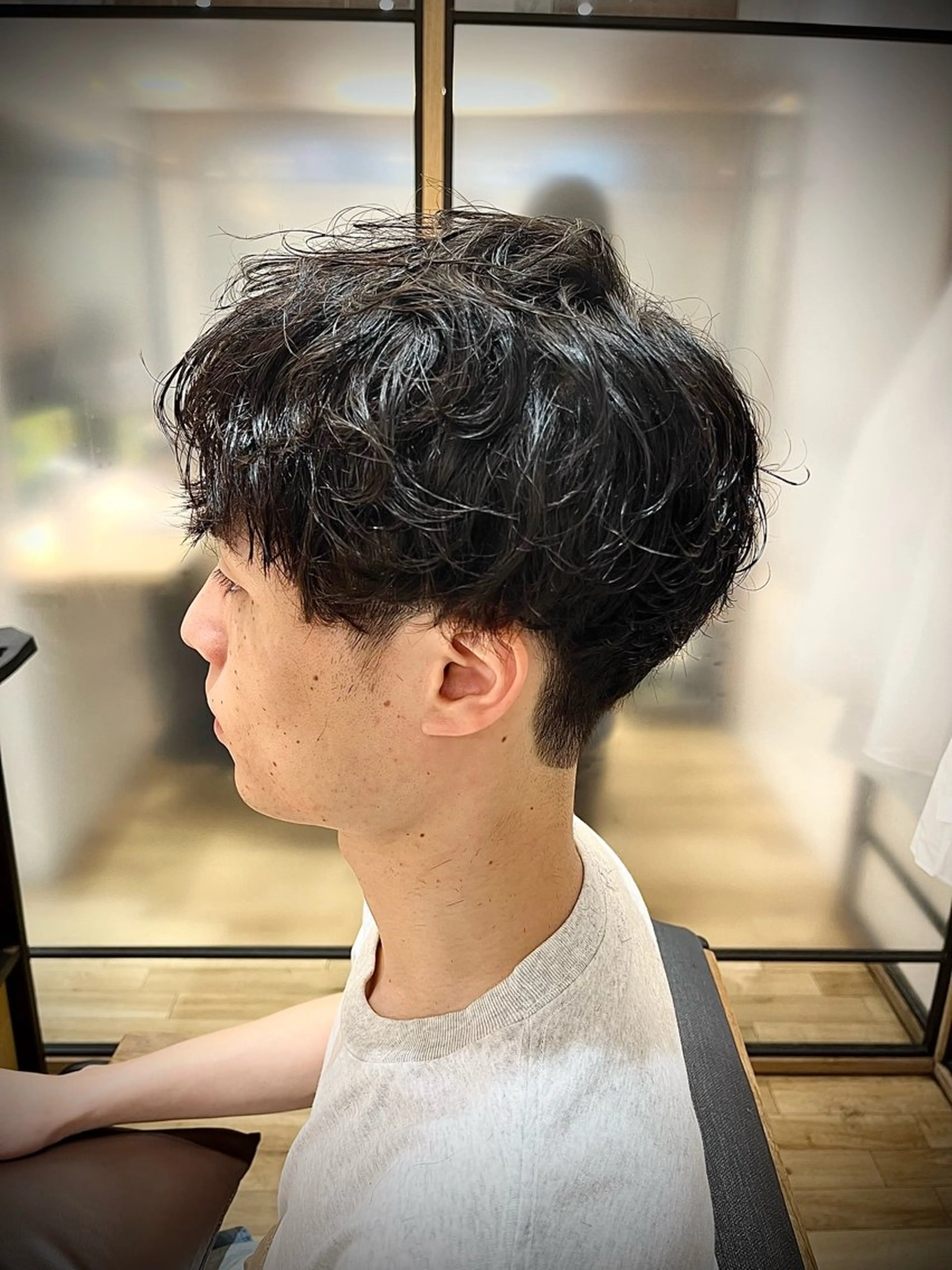 パーマ メンズ メンズパーマ カット 🟦メンズ特化🟦 たかしま　あさひのヘアスタイル