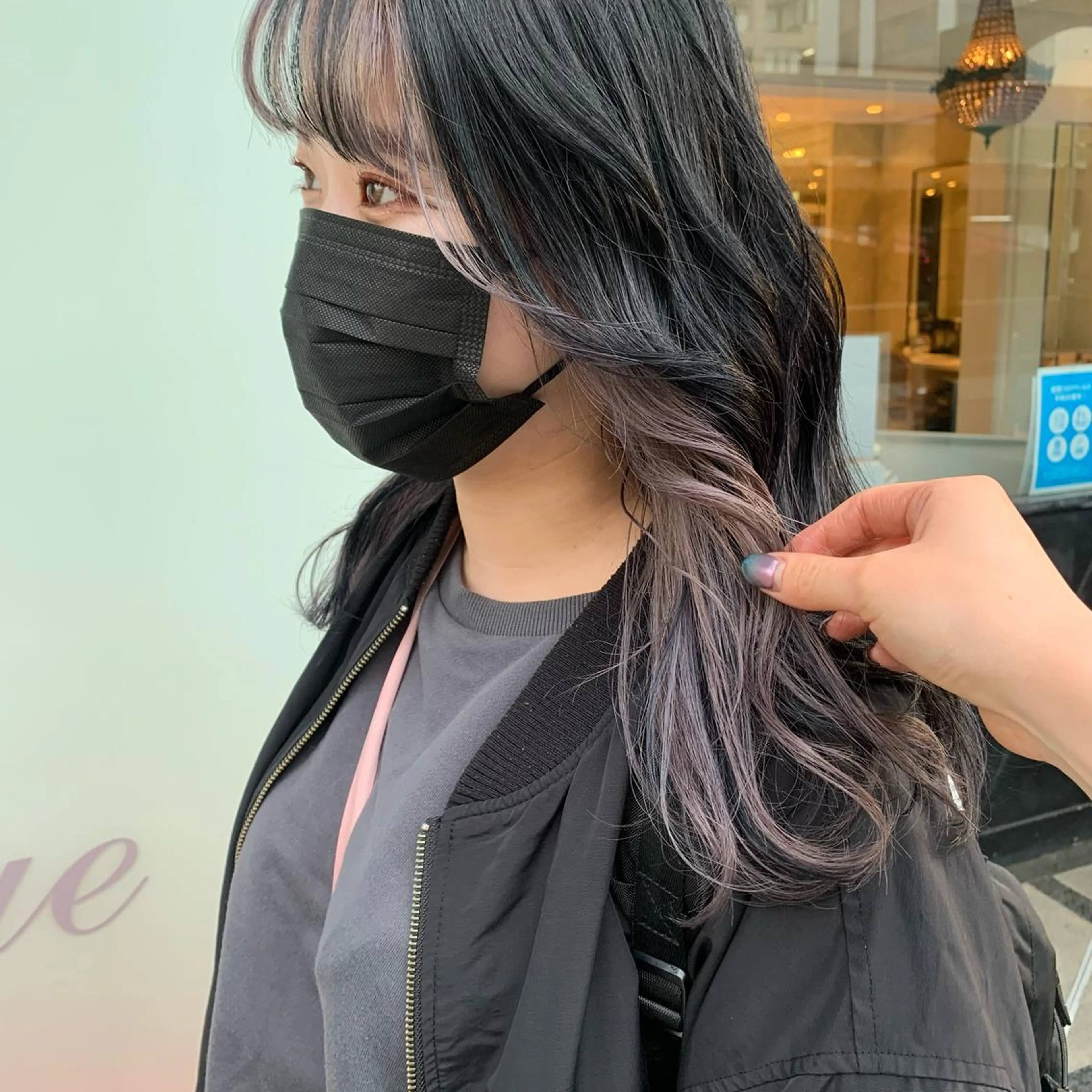 ロング カラー パープルカラー シルバー BAROQUE gotou 🌙のヘアスタイル