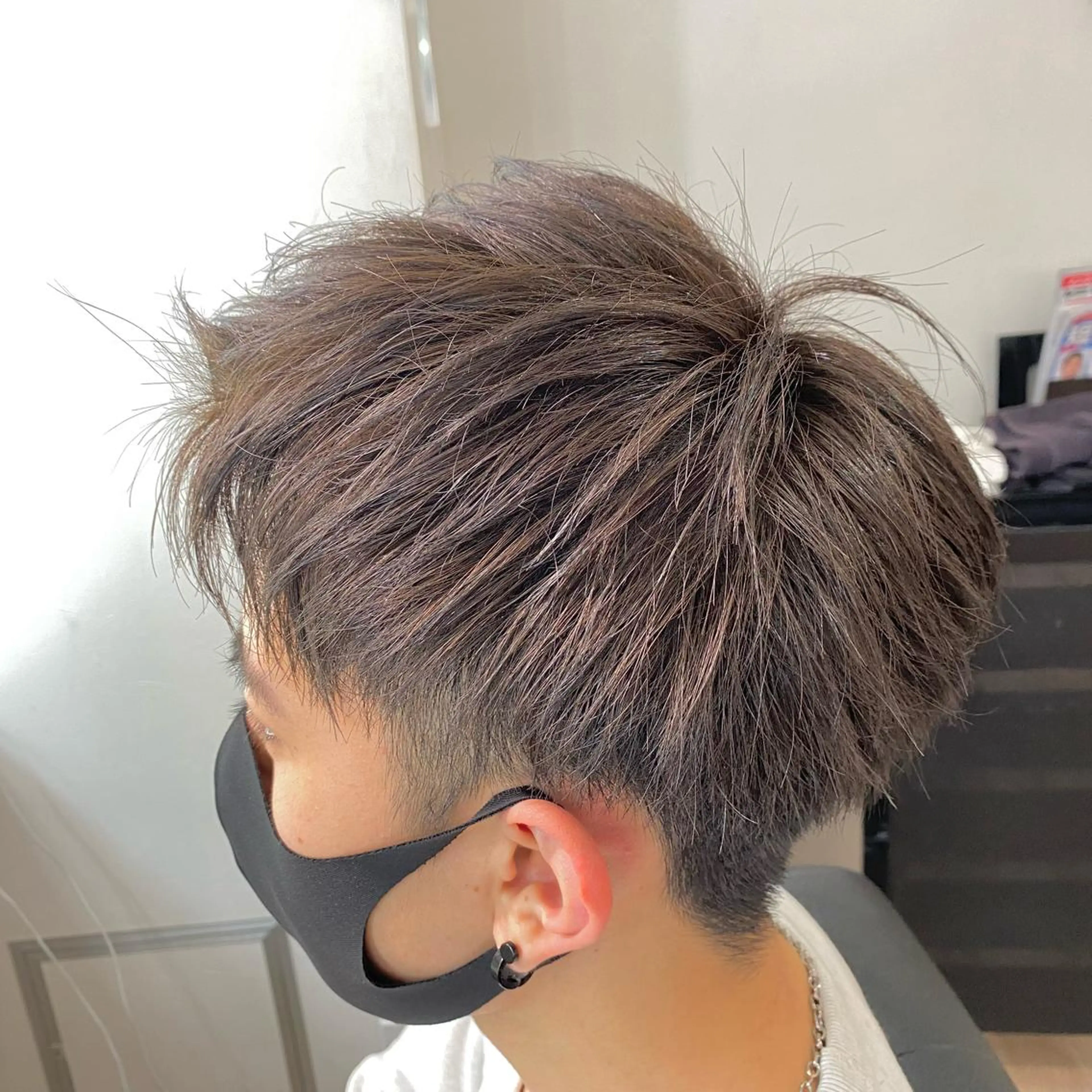 ショート カラー メンズ 銀座骨格診断似合わせ 美容師中島年紀のヘアスタイル