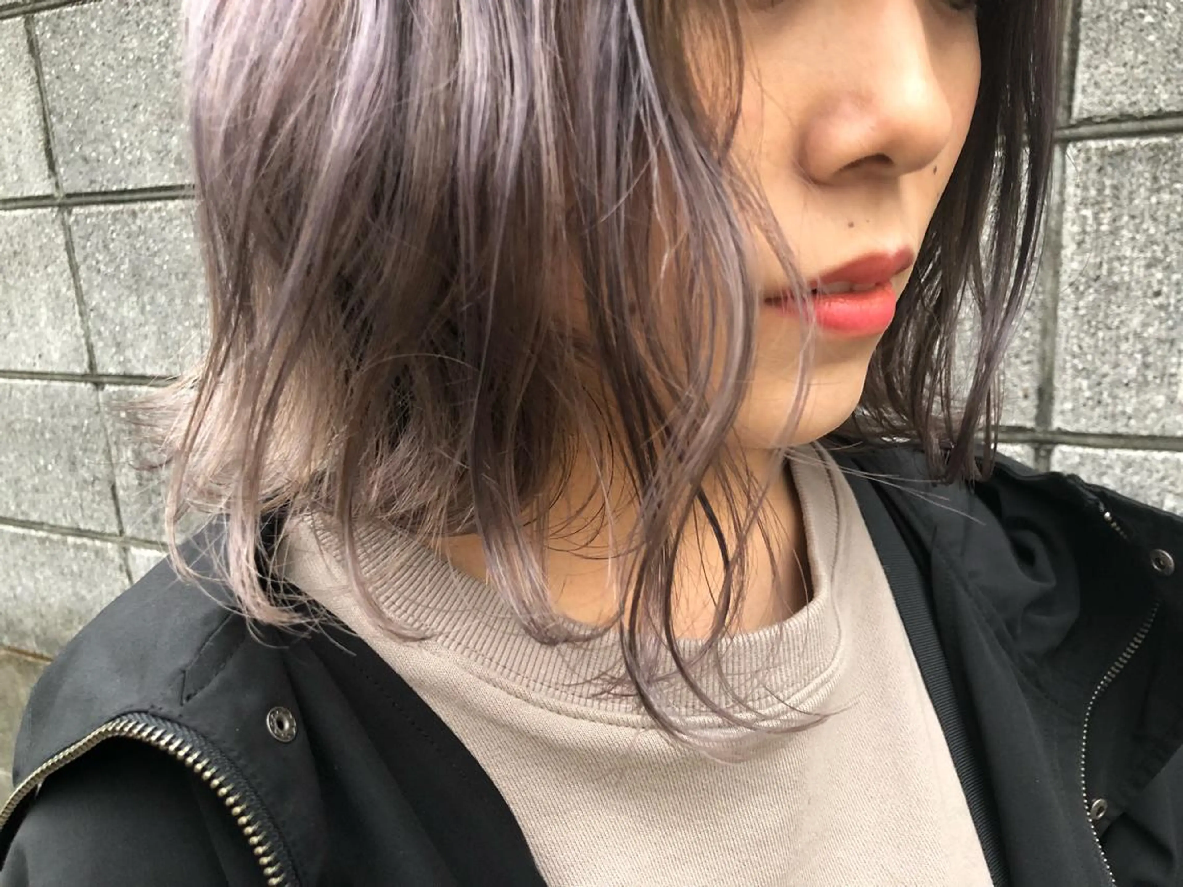 ミディアム カラー ブリーチ ピンクカラー カット ヘアカラー トリートメント 🌷nanase🌷 gally hairのヘアスタイル