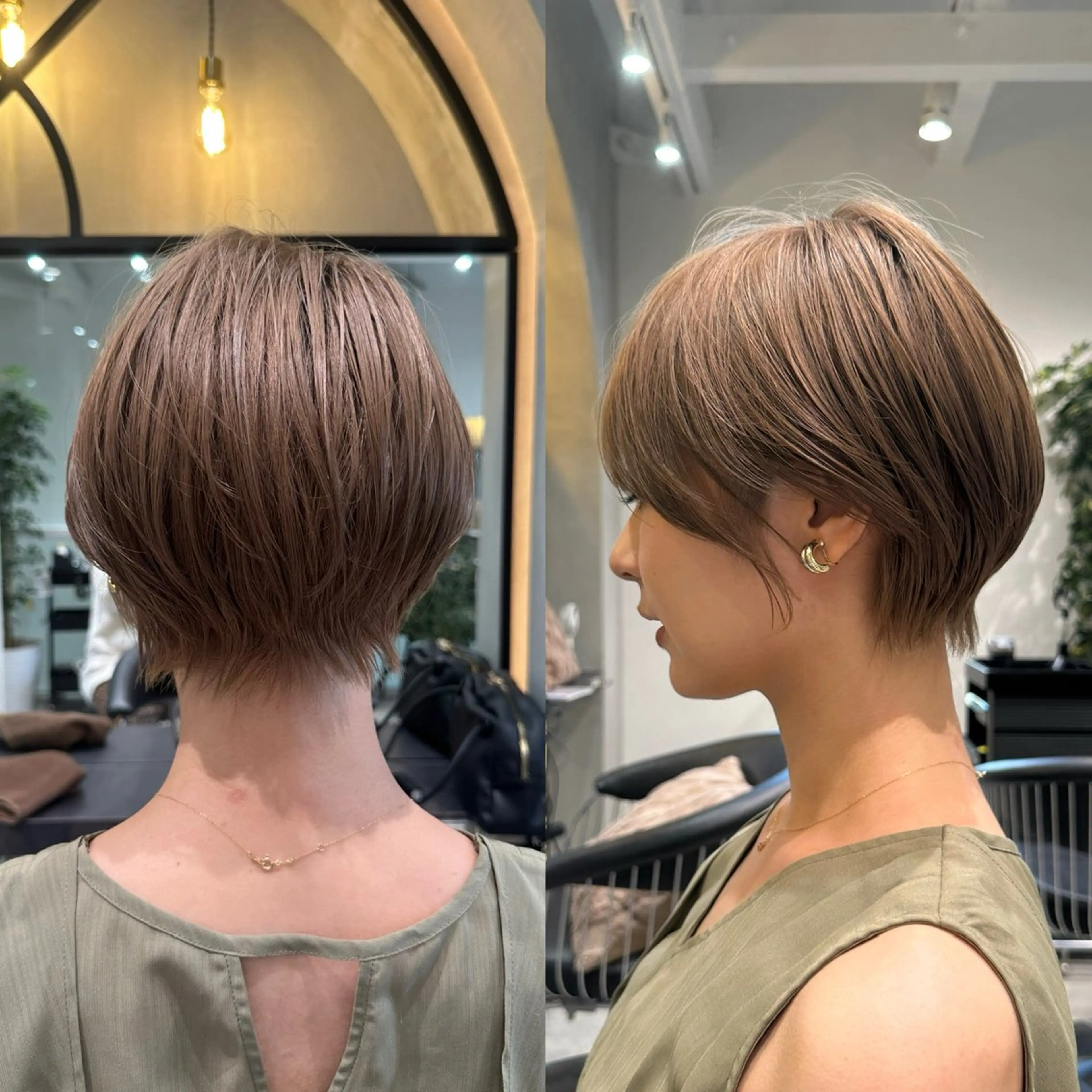 ショート ショートヘア 小顔カット カット ヘアカラー トリートメント ヘッドスパ 遠藤大雅 ショート /韓国ボブ🌈のヘアスタイル