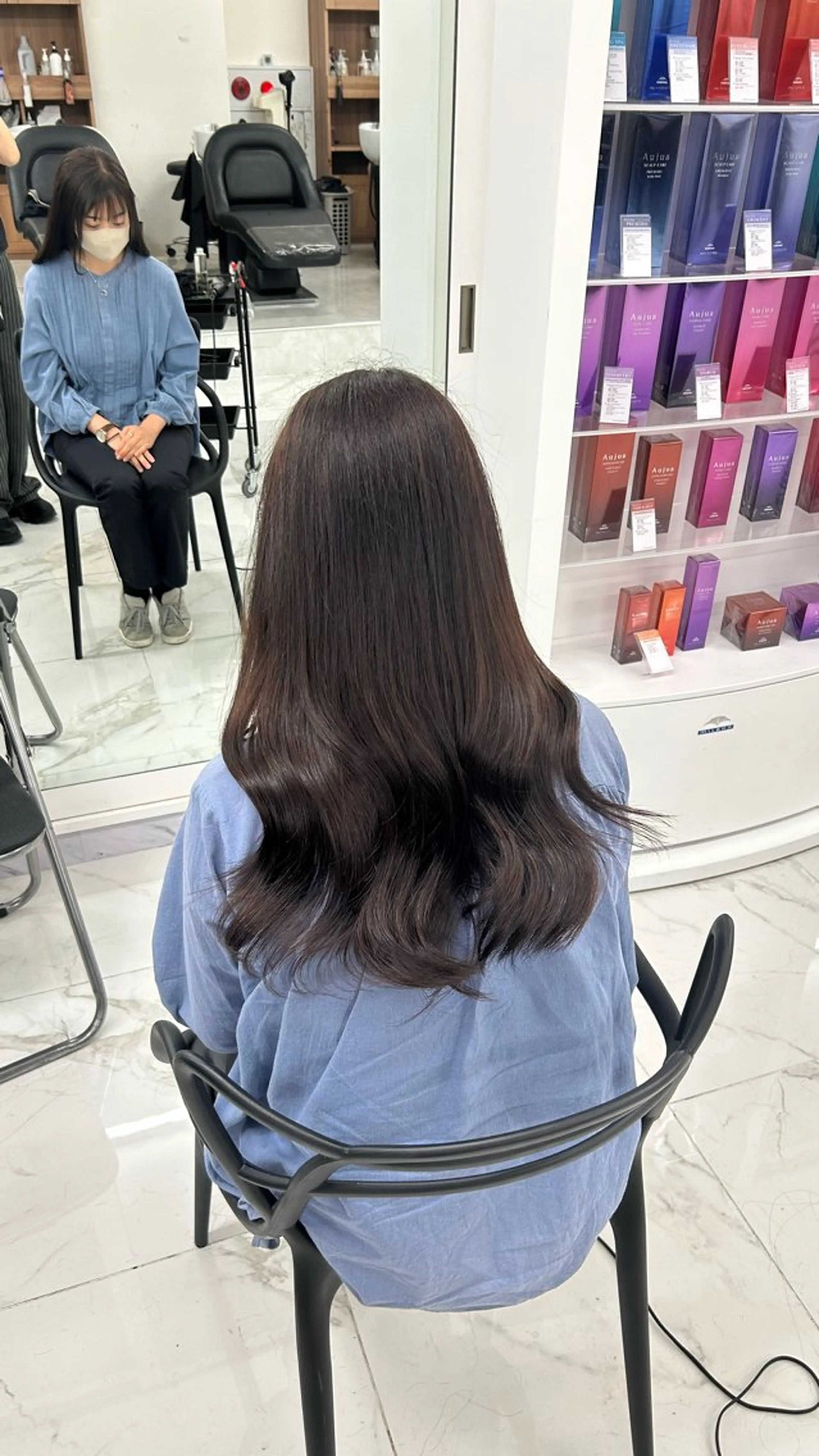 ロング 艶カラー/レイヤー カット🖤Akaneのヘアスタイル