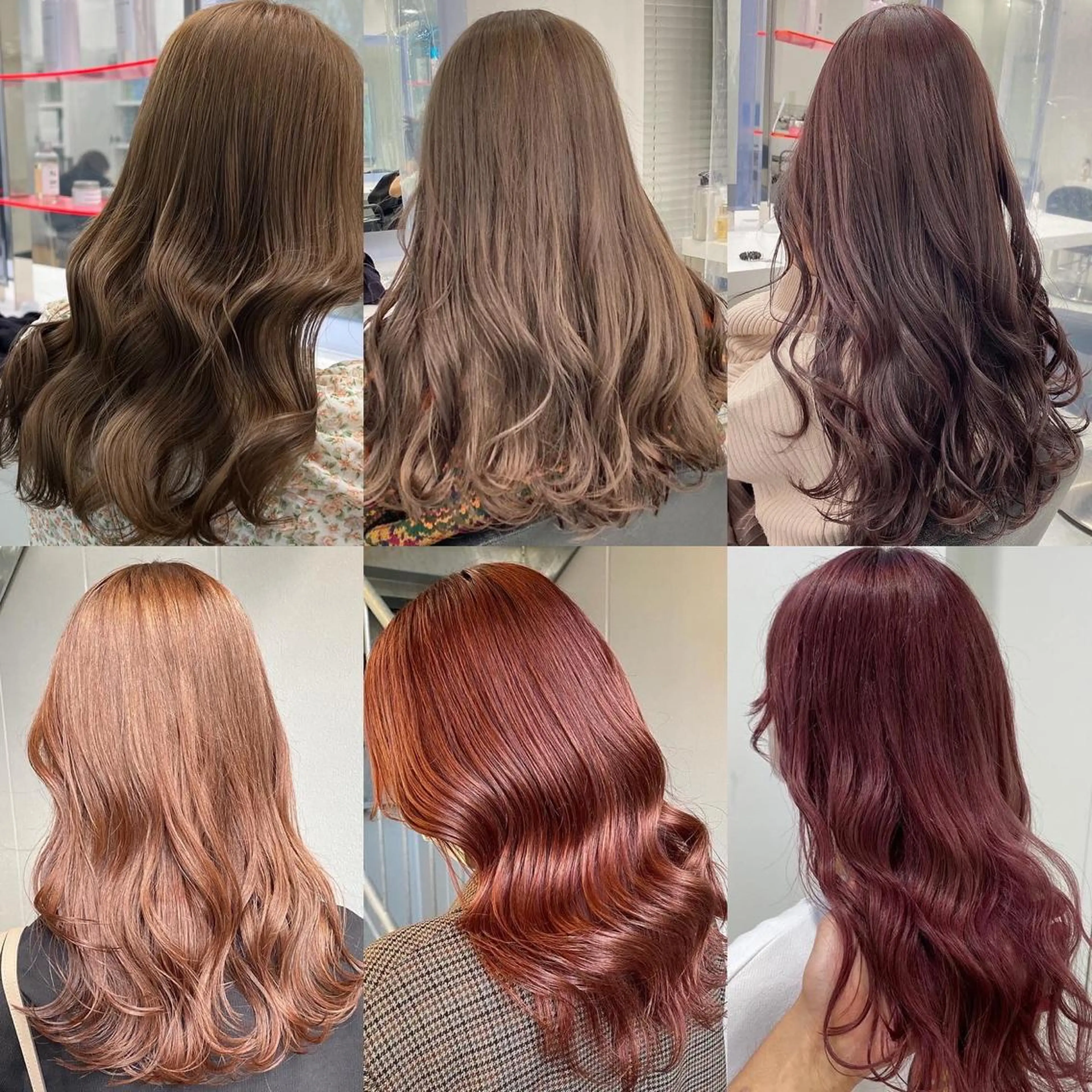 セミロング カラー ヘアカラー ✨透明感、艶髪ヘア✨ 韓国ヘア特化💖のヘアスタイル