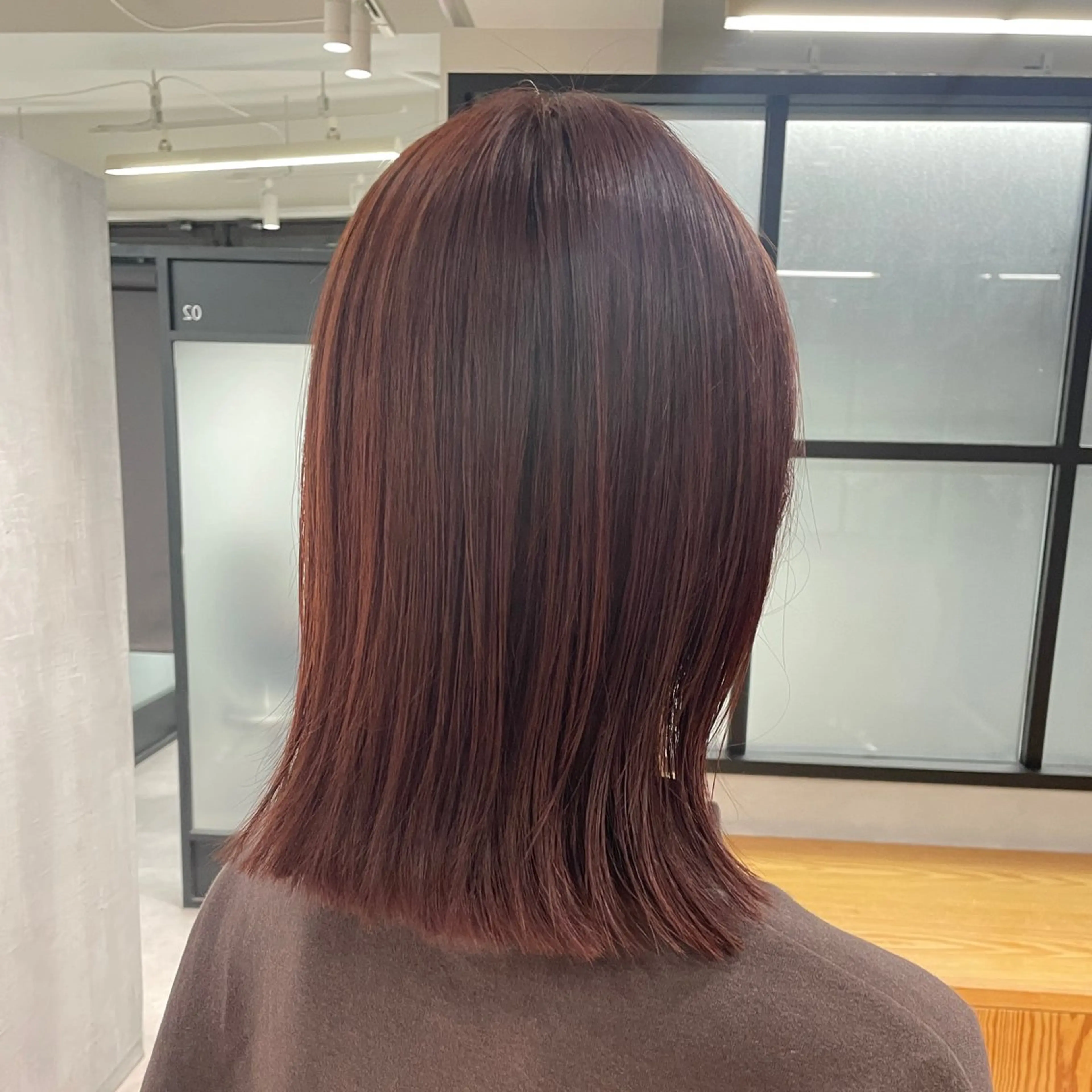 セミロング カラー ハイライトカラー ハイライト ヘアカラー トリートメント DX SHARE SALON所属・matka白髪ぼかし 大人ヘア/KEIKOのヘアスタイル