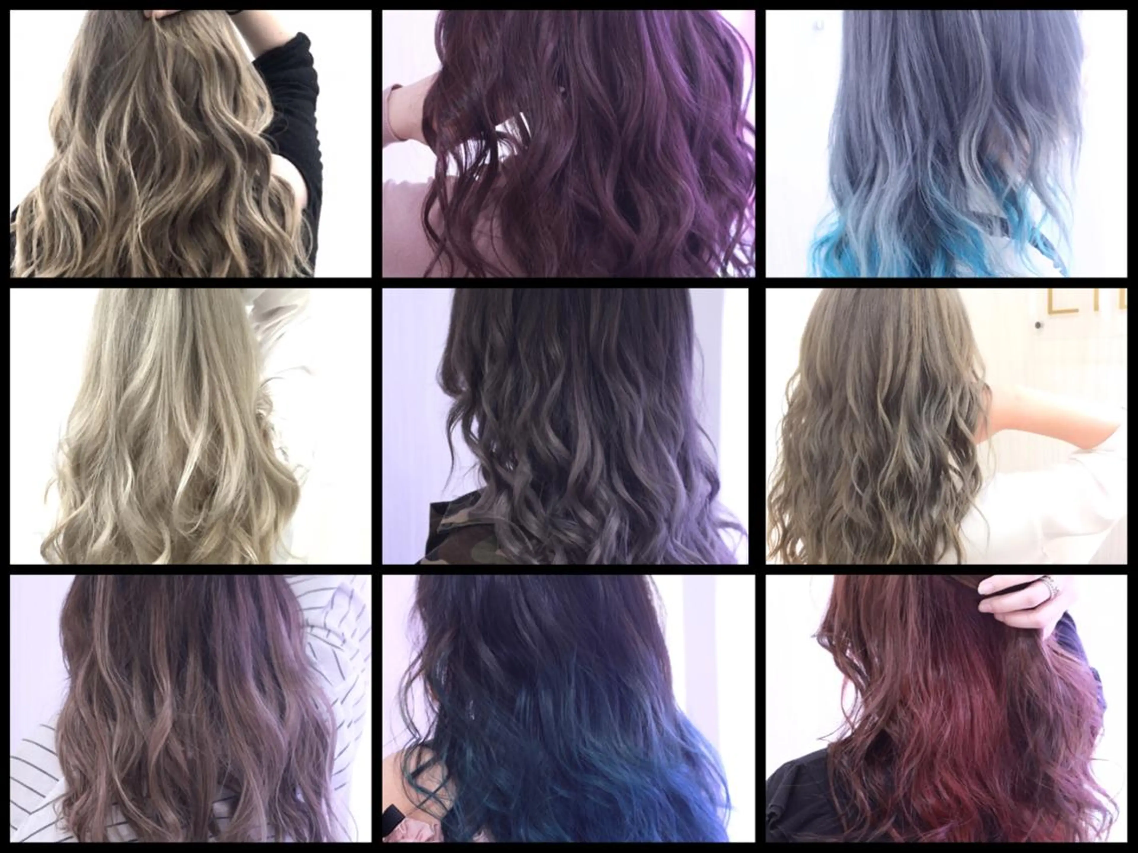 ロング カラー カット ヘアカラー トリートメント エクステ ヘアセット れん/ハイトーン /エクステ/韓国風のヘアスタイル