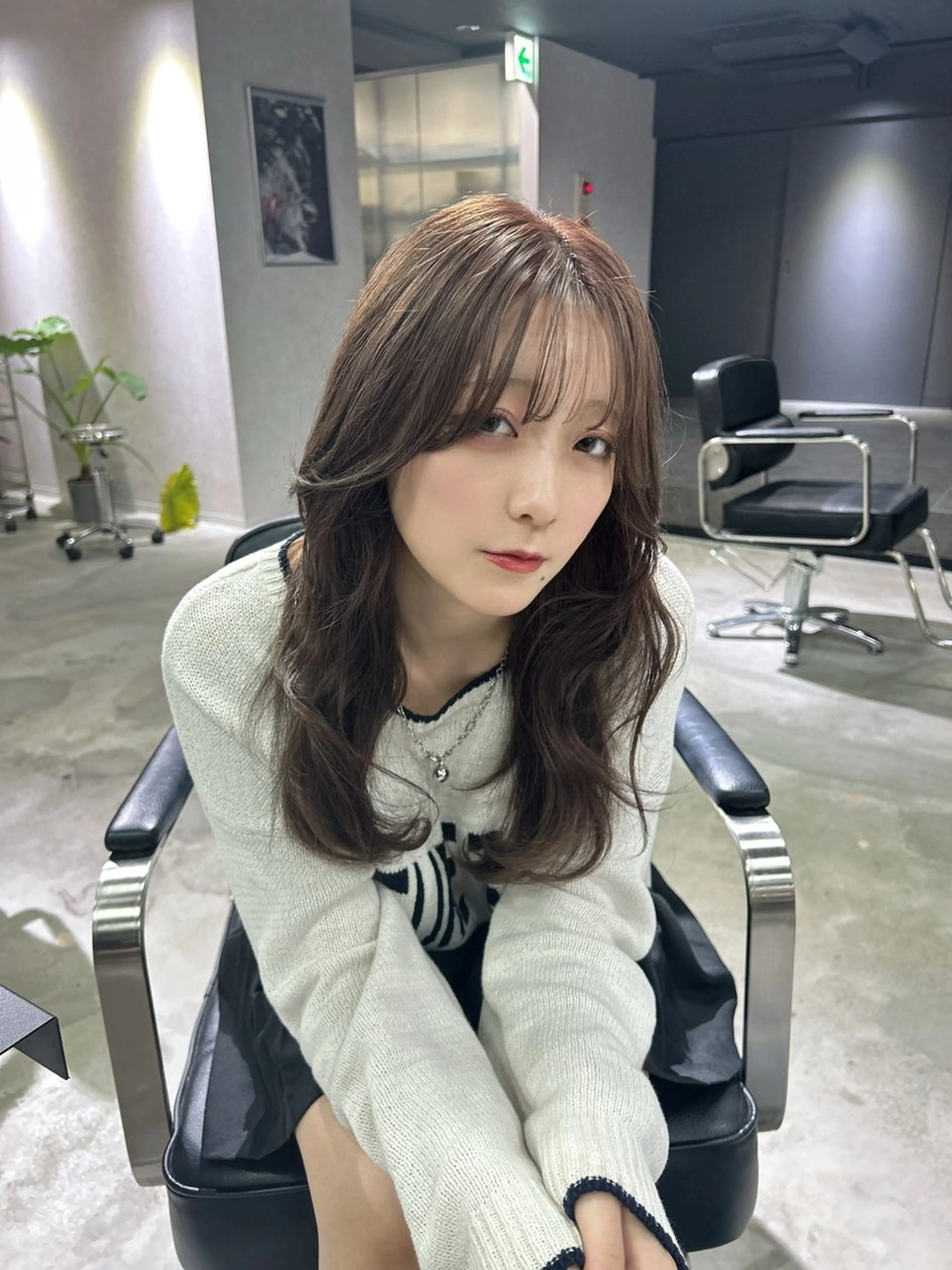 ロング くびれヘア 顔周りカット レイヤーカット 大阪韓国ヘア/ /酸性縮毛矯正ゆうとのヘアスタイル