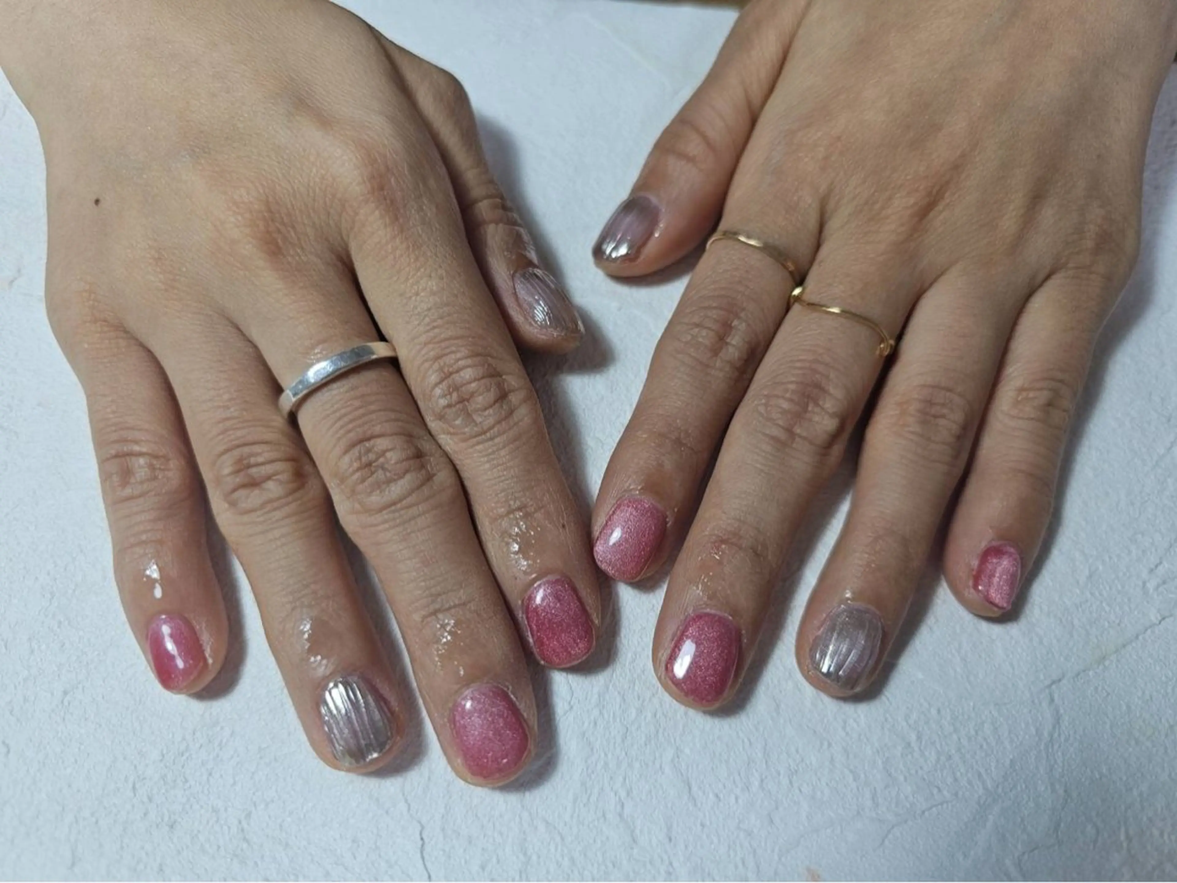 ネイル オーロラネイル フラワーネイル フットネイル フレンチネイル ジェルネイル ハンドネイル Mogu nail 二子玉川のネイルデザイン