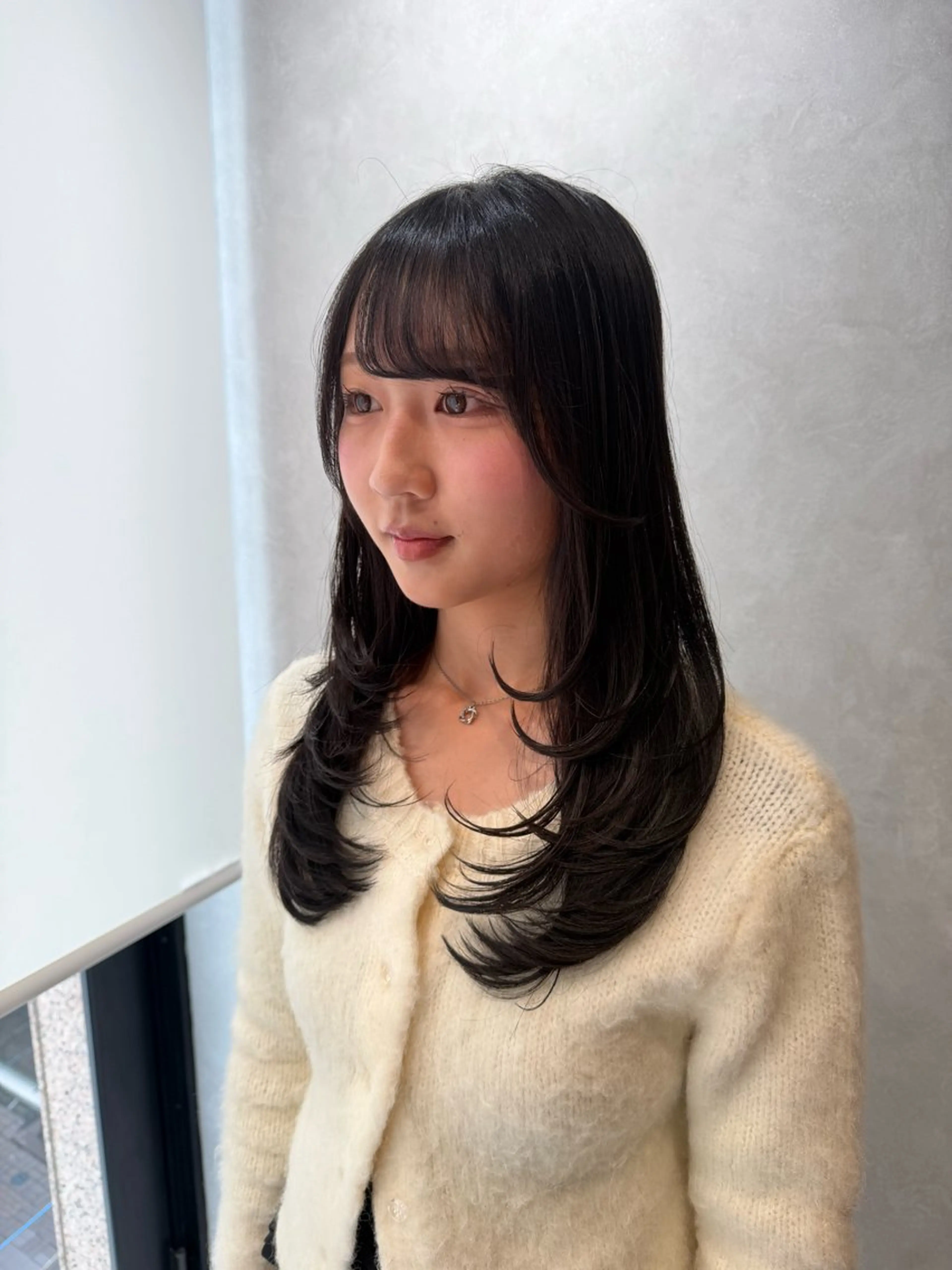 セミロング レイヤーカット ヘアアレンジ/ カラー/hazukiのヘアスタイル