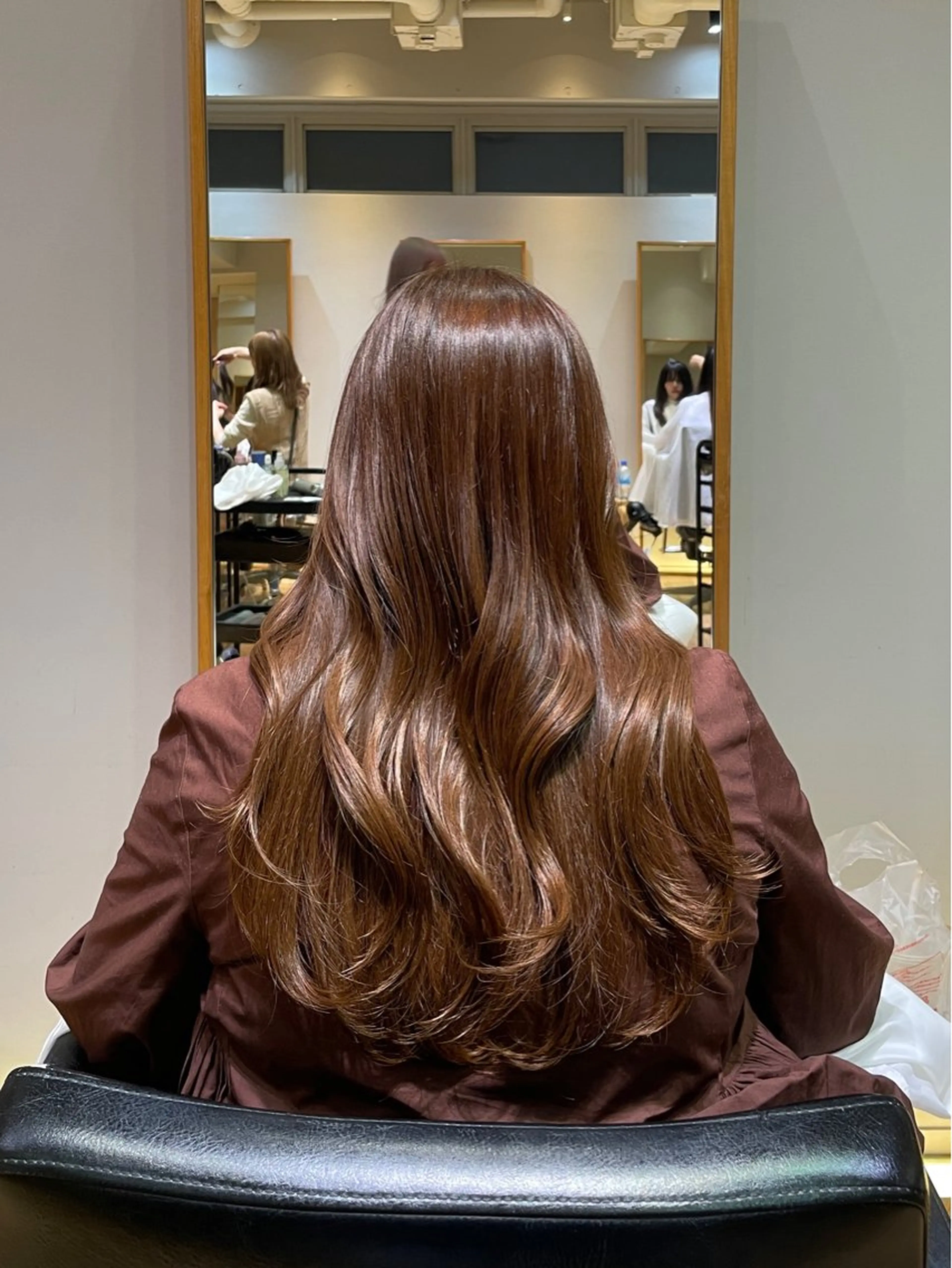 ロング カラー トリートメント カット ヘアカラー トリートメント 縮毛矯正/暖色 カラー/ひかるのヘアスタイル