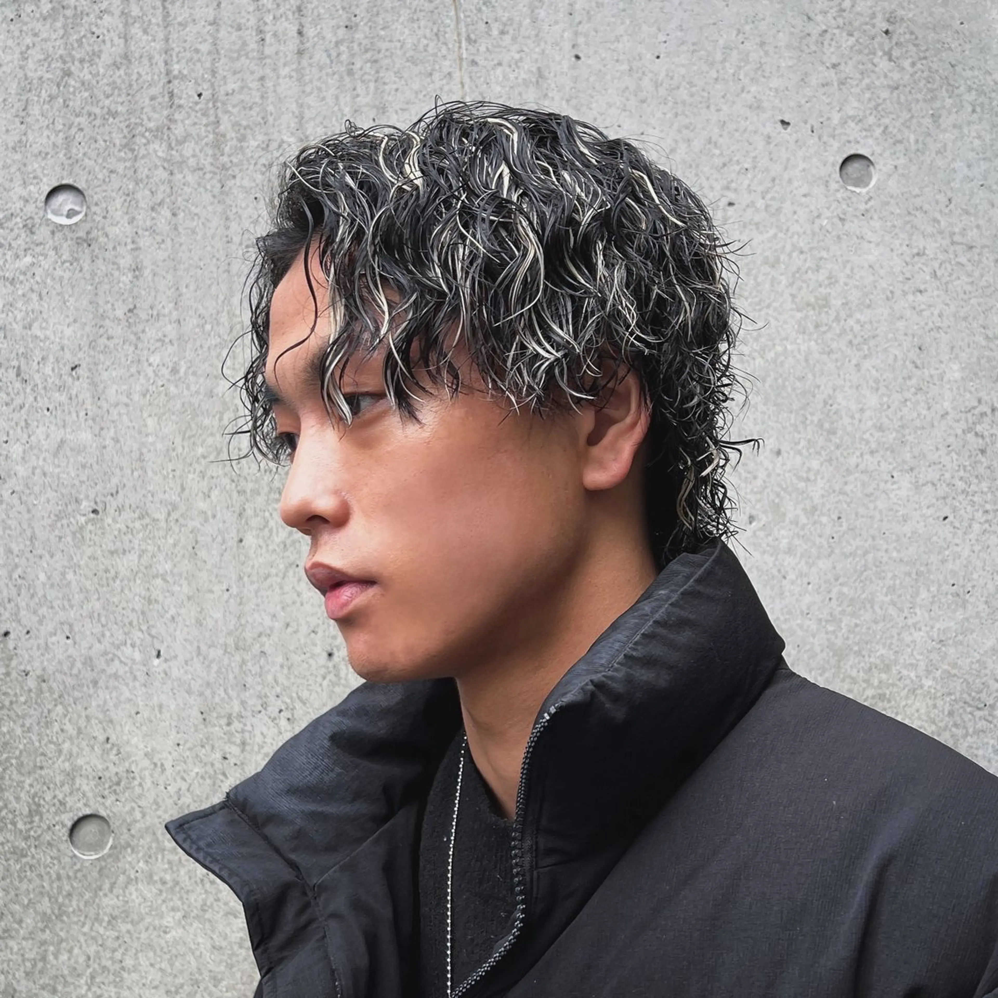メンズ メンズメッシュ メンズパーマ カット ヘアカラー パーマ トリートメント メンズ特化/パーマ/ ハイライト/竜成のヘアスタイル