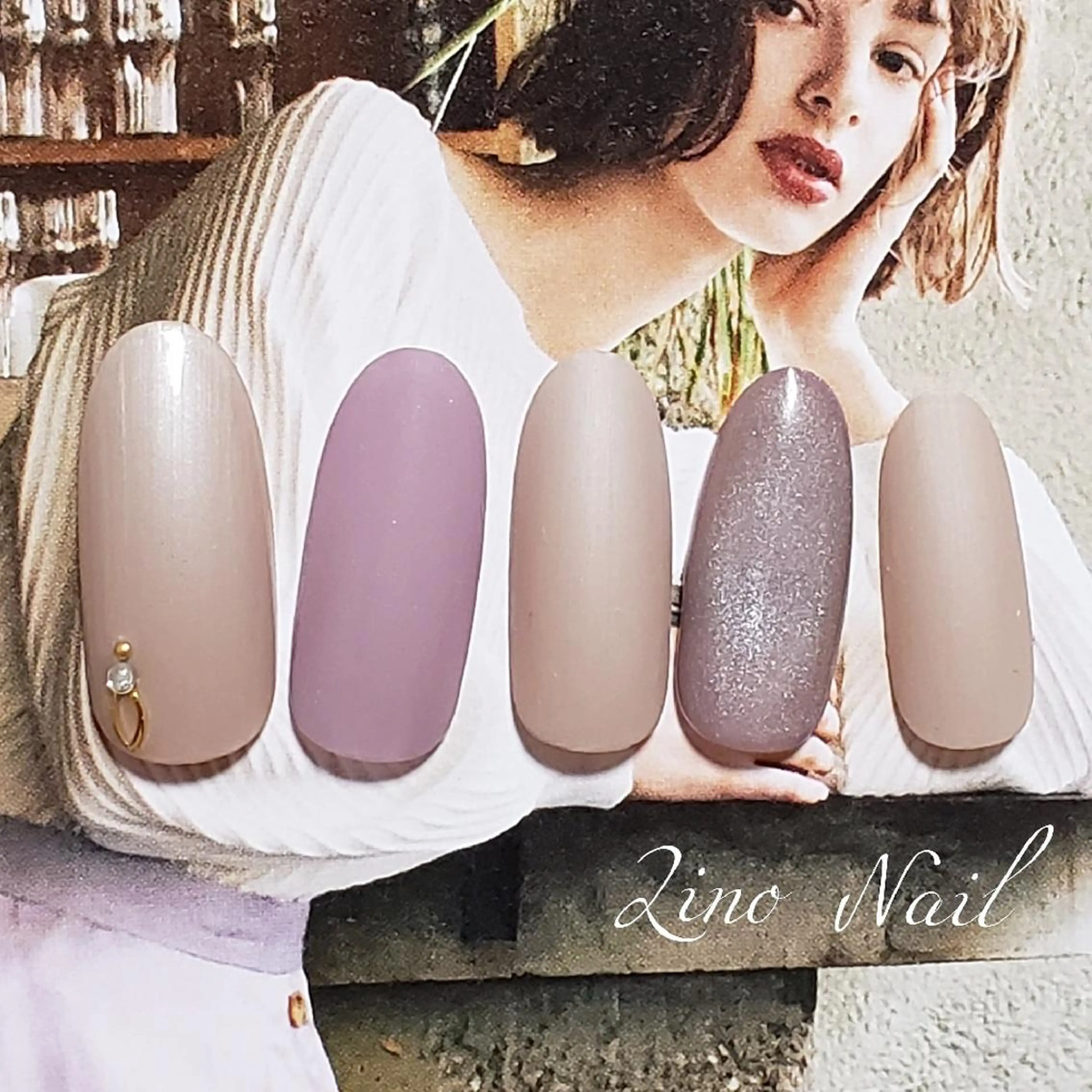 ネイル ジェルネイル キラキラネイル マグネットネイル ワンカラーネイル パラジェル Lino Nailのネイルデザイン