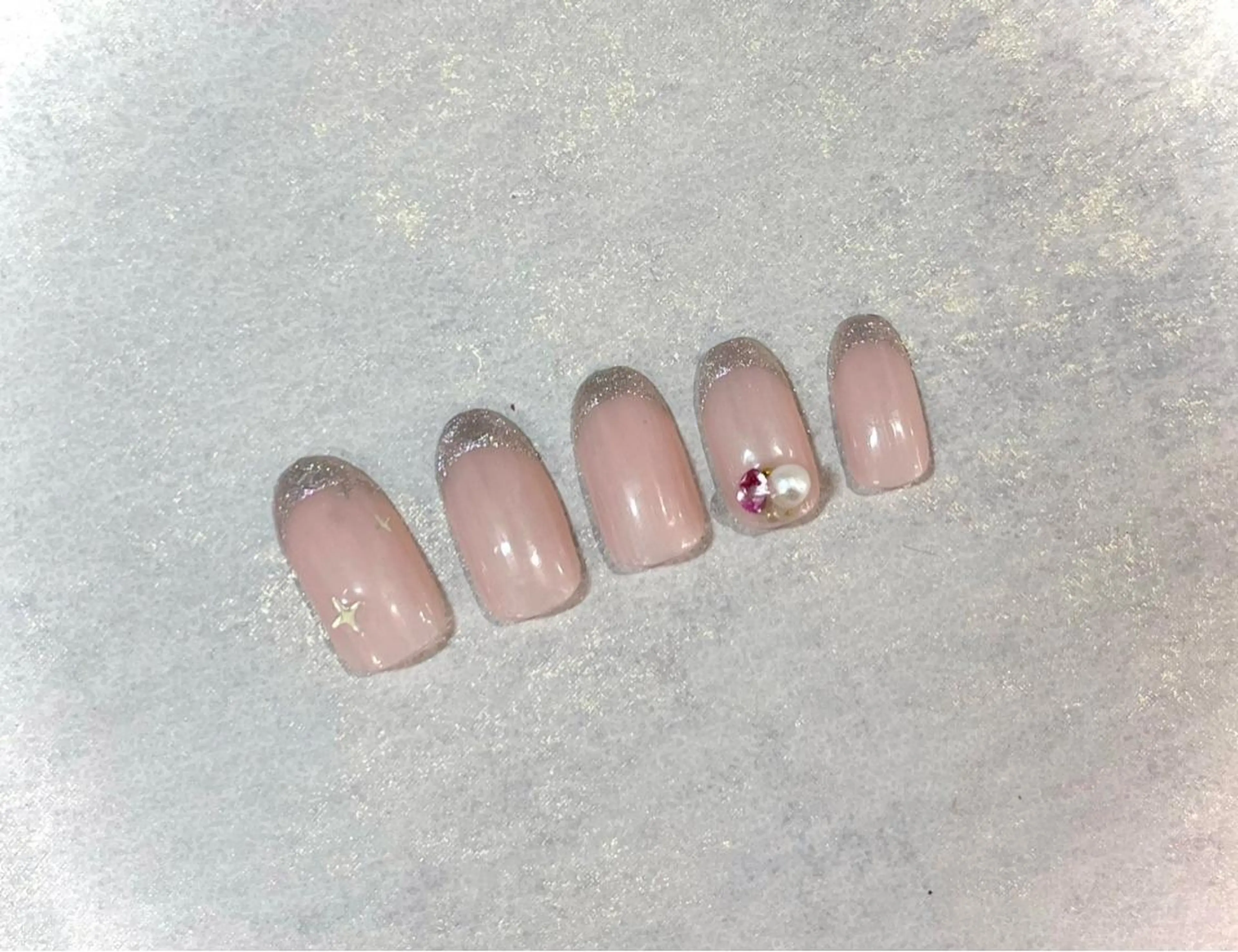 ネイル ニュアンスネイル 冬ネイル ハンドネイル Salon Kのネイルデザイン