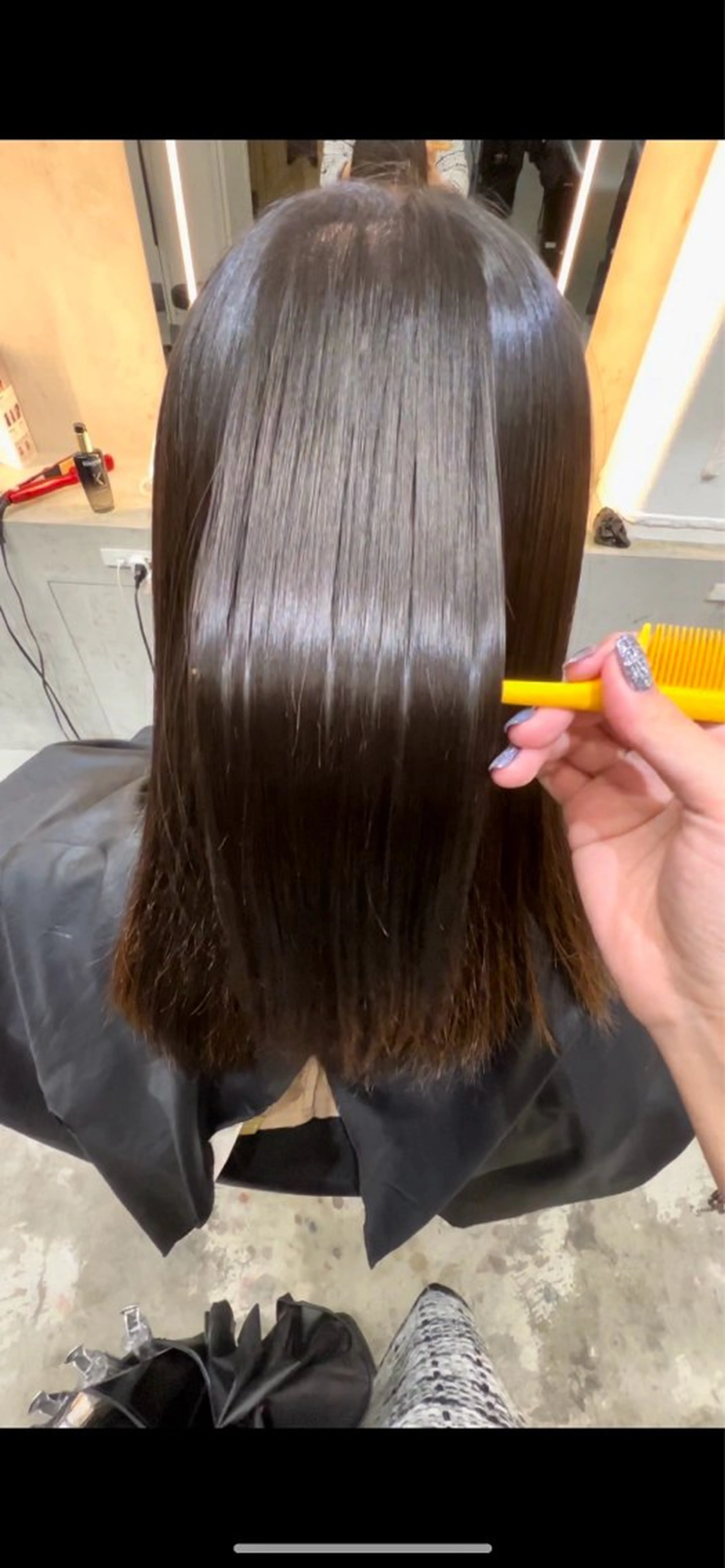 セミロング カット ヘアカラー 縮毛矯正 トリートメント 髪質改善/ボブ/ ハイトーン❣️yuiのヘアスタイル
