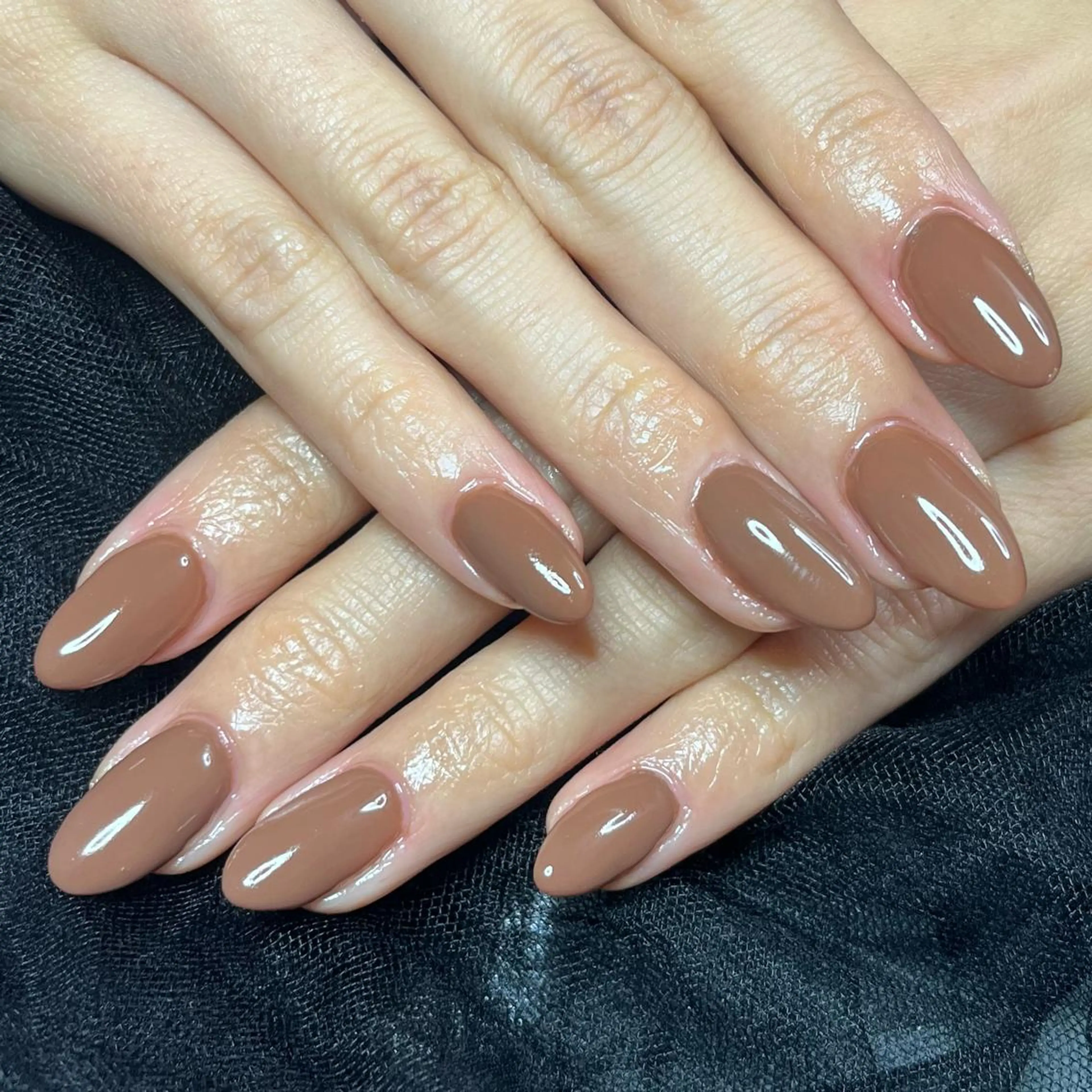 ネイル 長さ出し ワンカラーネイル Liberta所属・森 まりなのネイルデザイン